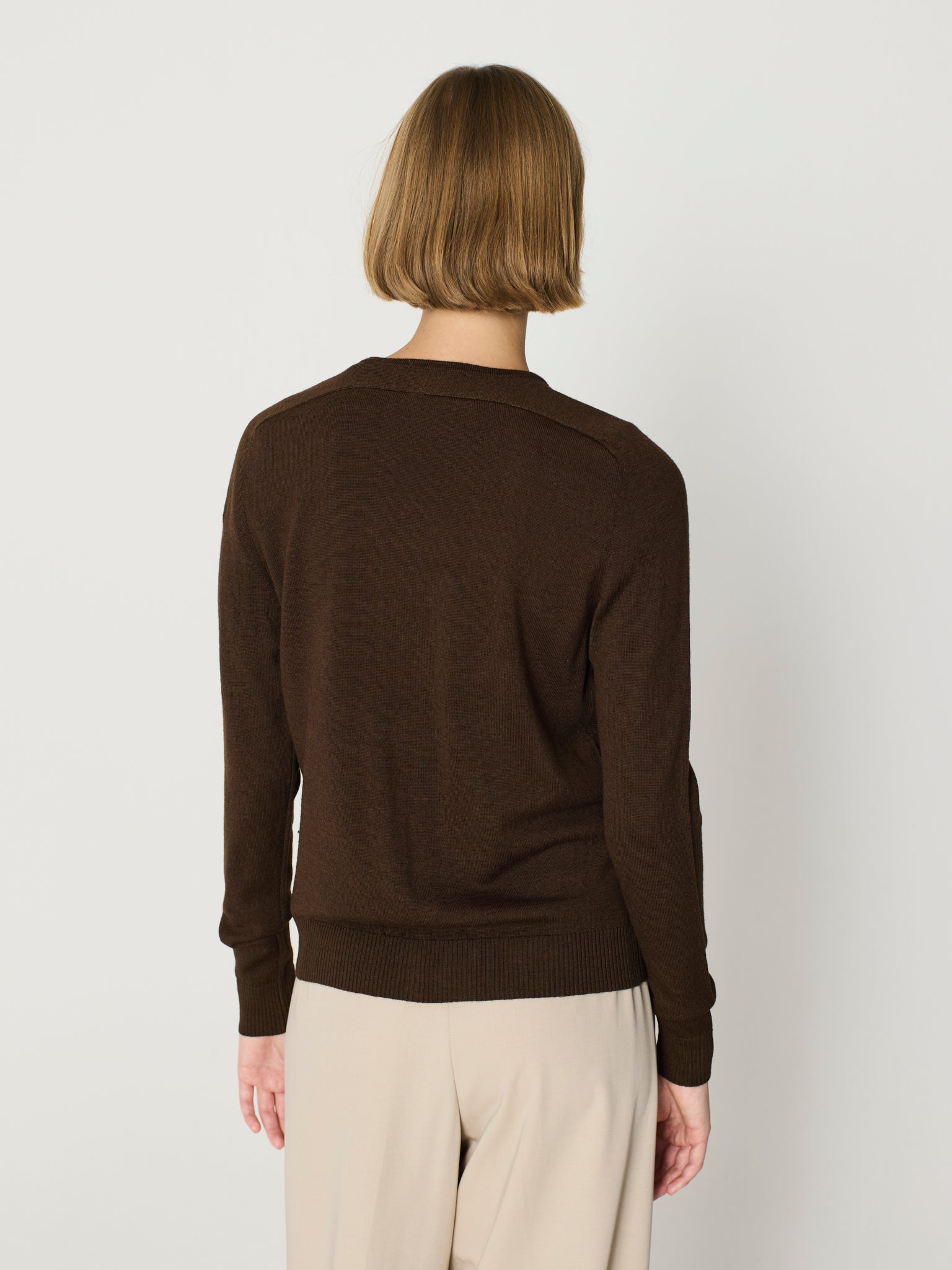 Twinset de cuello redondo