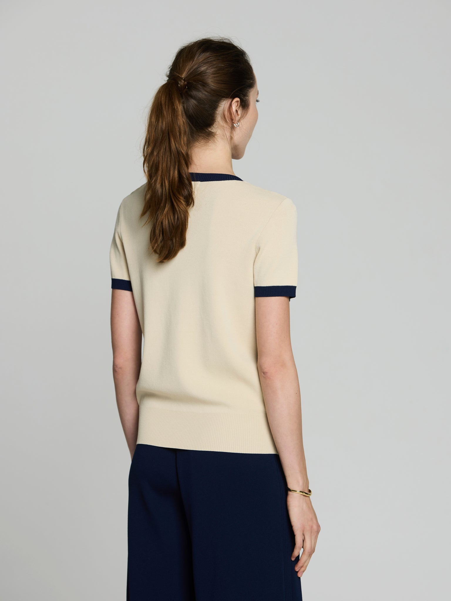 Jersey punto asimétrico