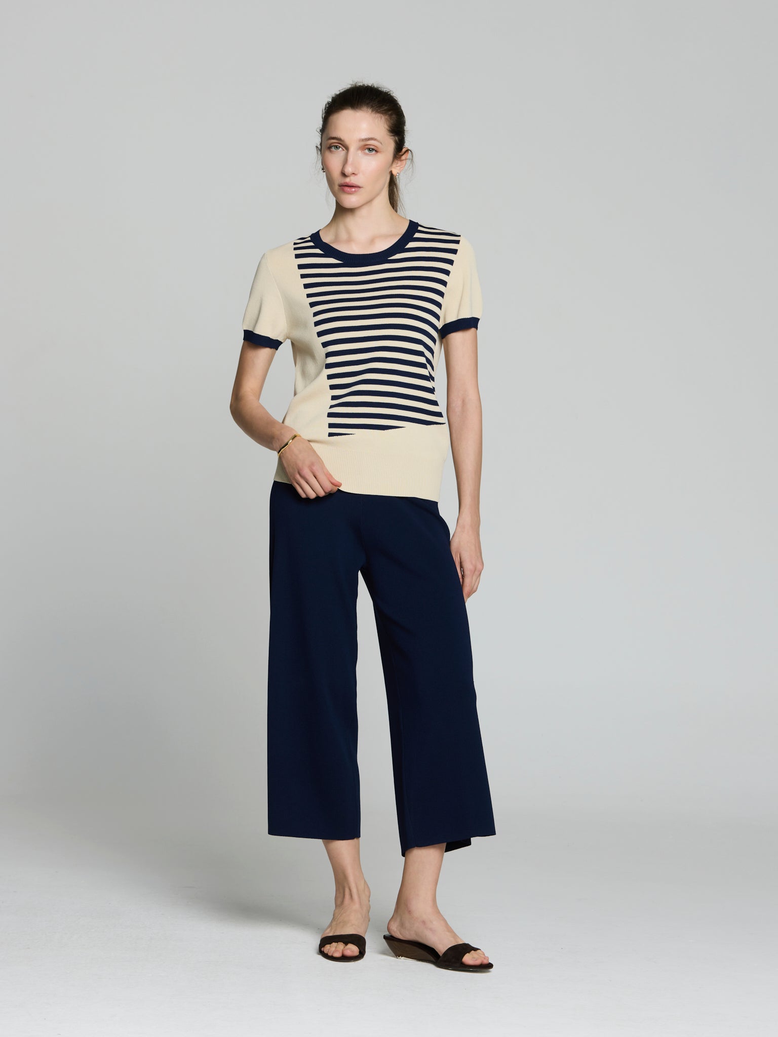 Jersey punto asimétrico