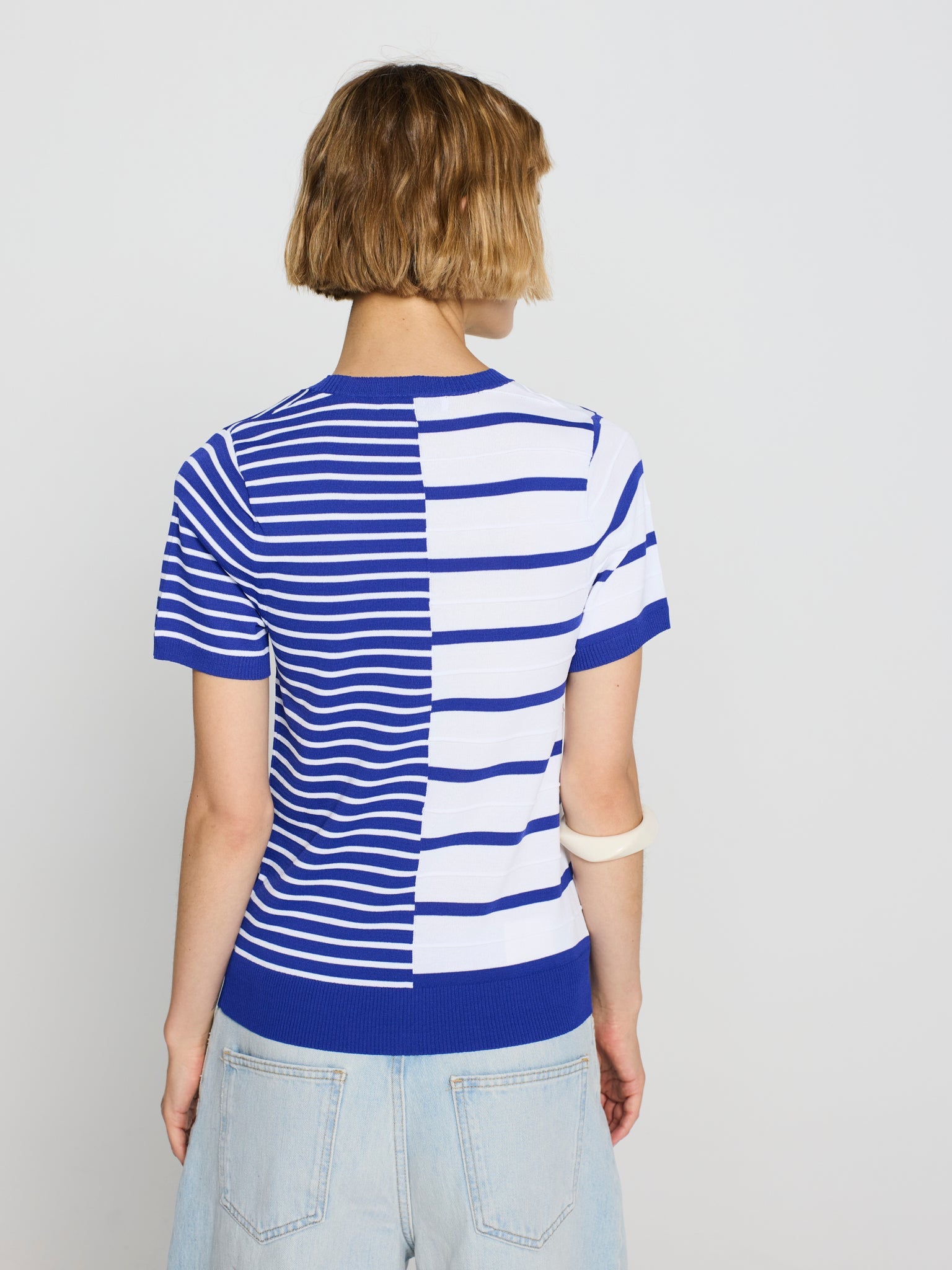 Jersey bicolor nervios