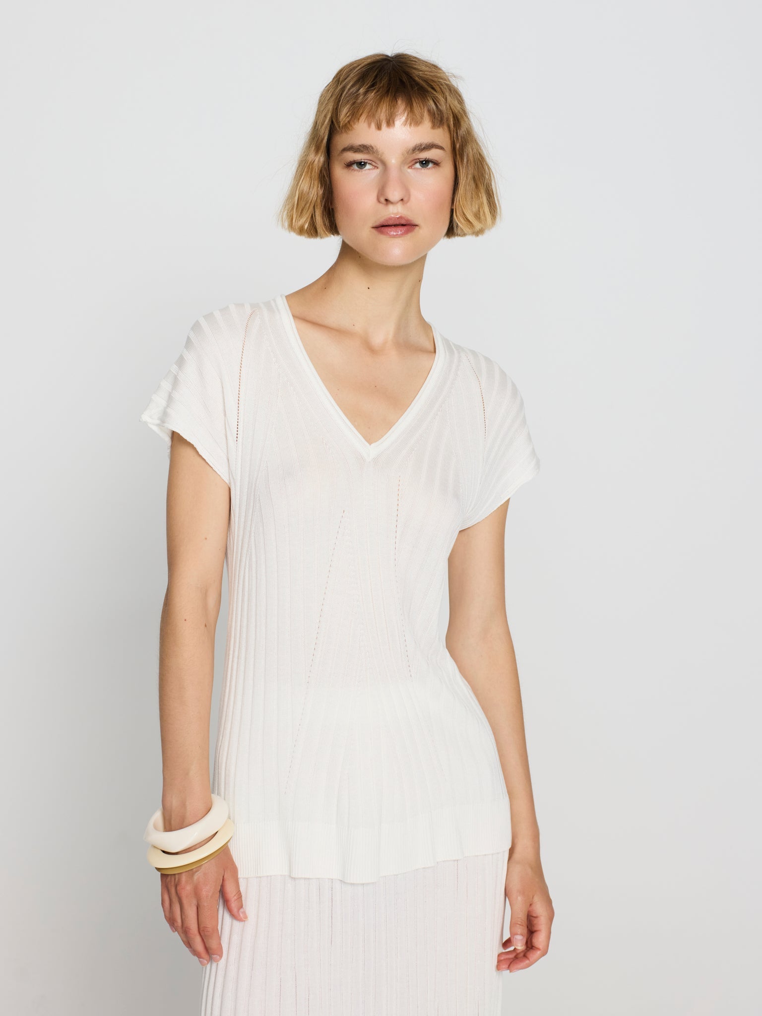 Túnica canalé tencel