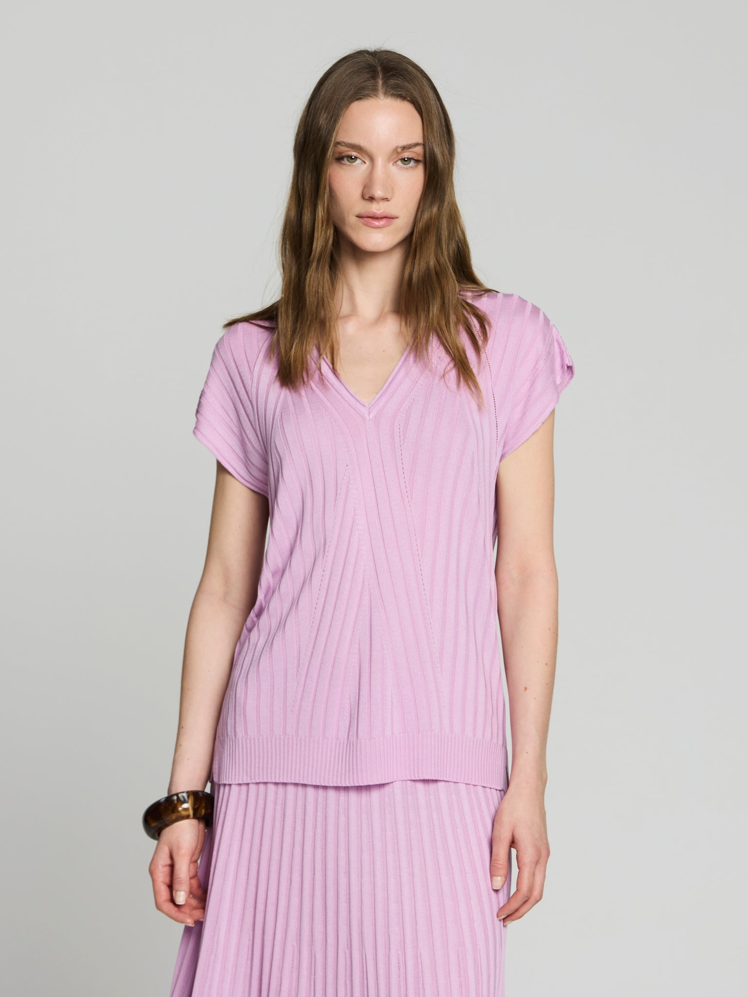 Túnica canalé tencel