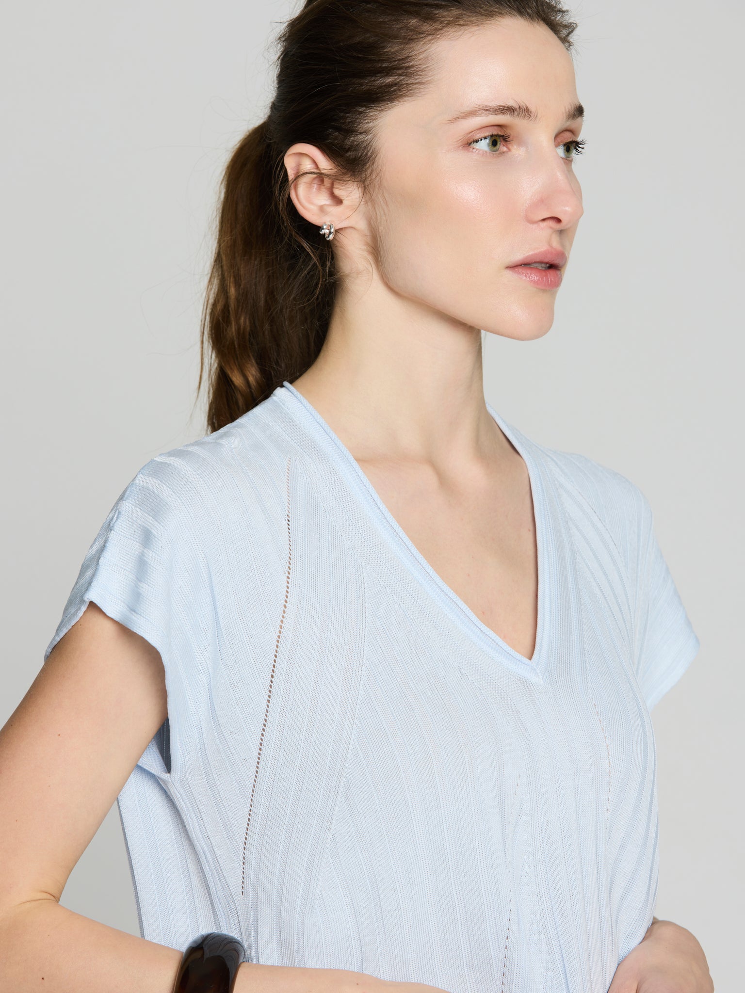 Túnica canalé tencel