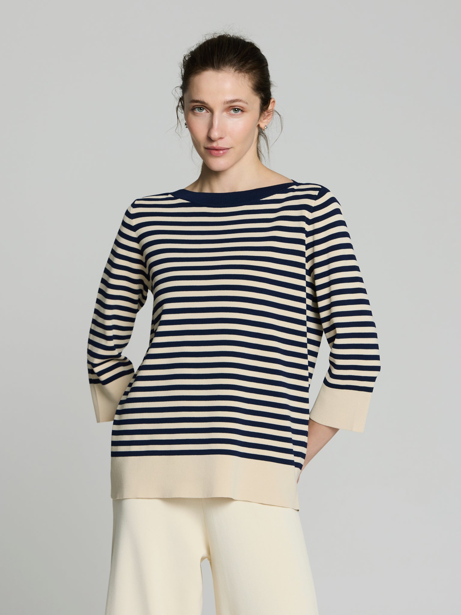 Jersey listado holgado