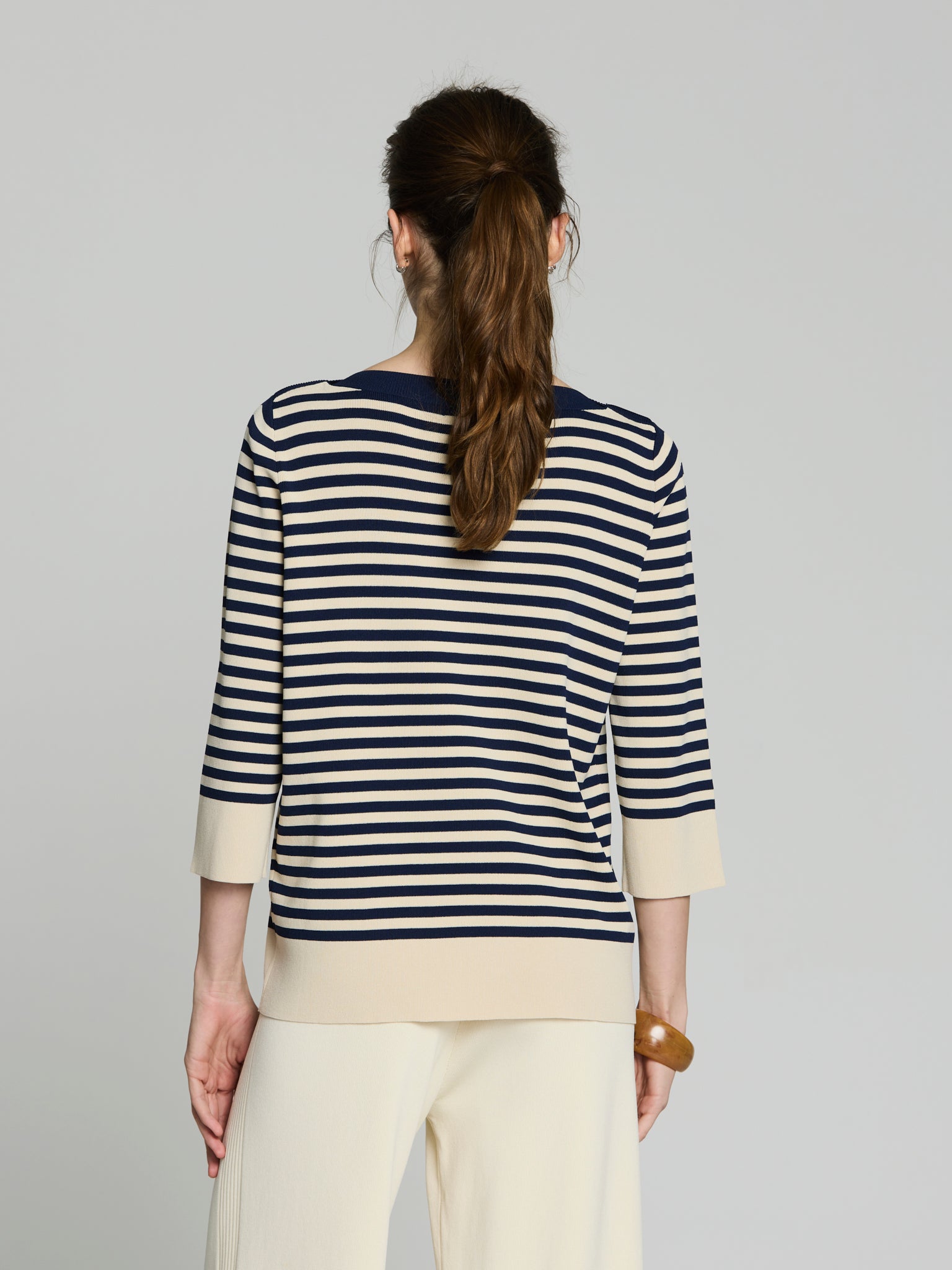 Jersey listado holgado