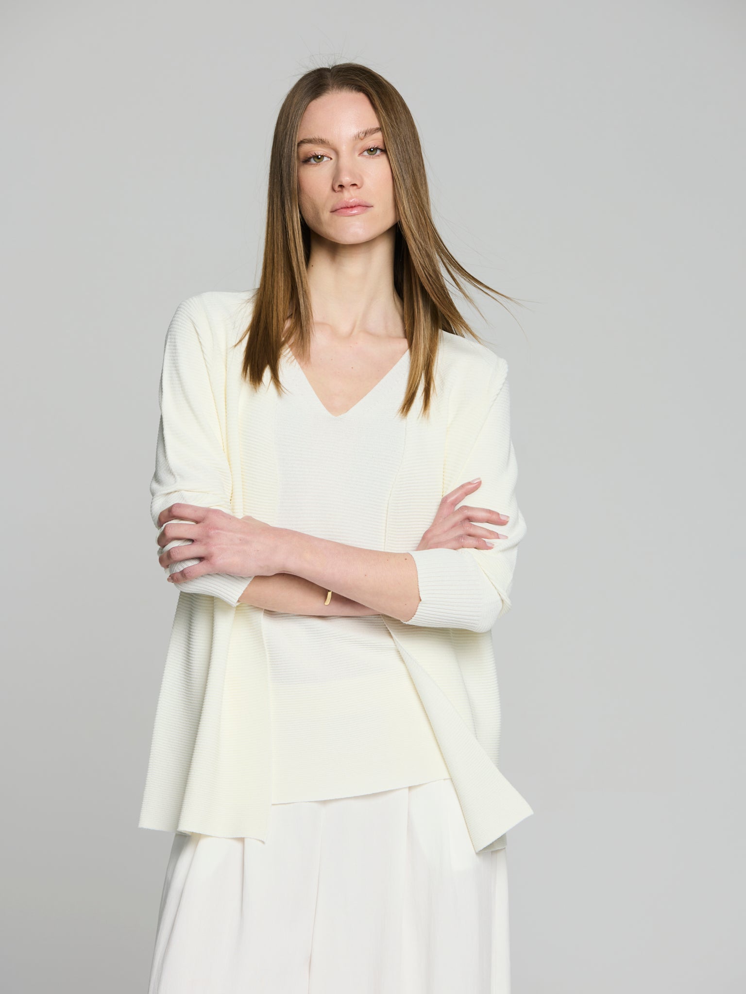 Cárdigan punto otoman