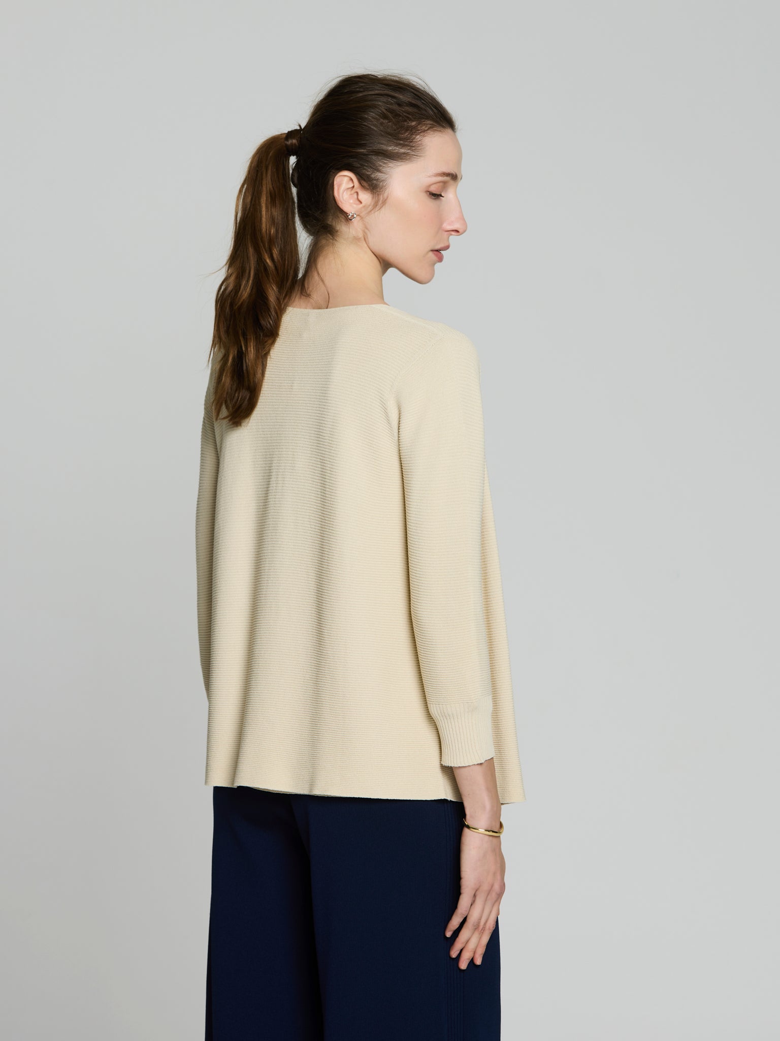 Cárdigan punto otoman