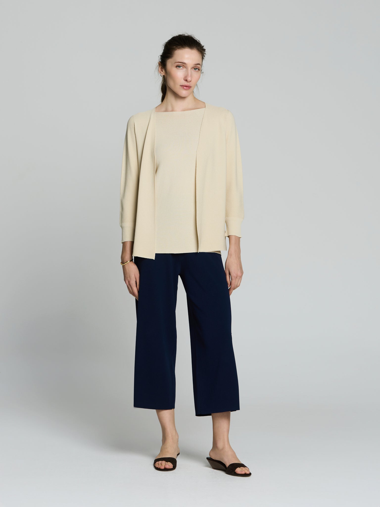 Cárdigan punto otoman