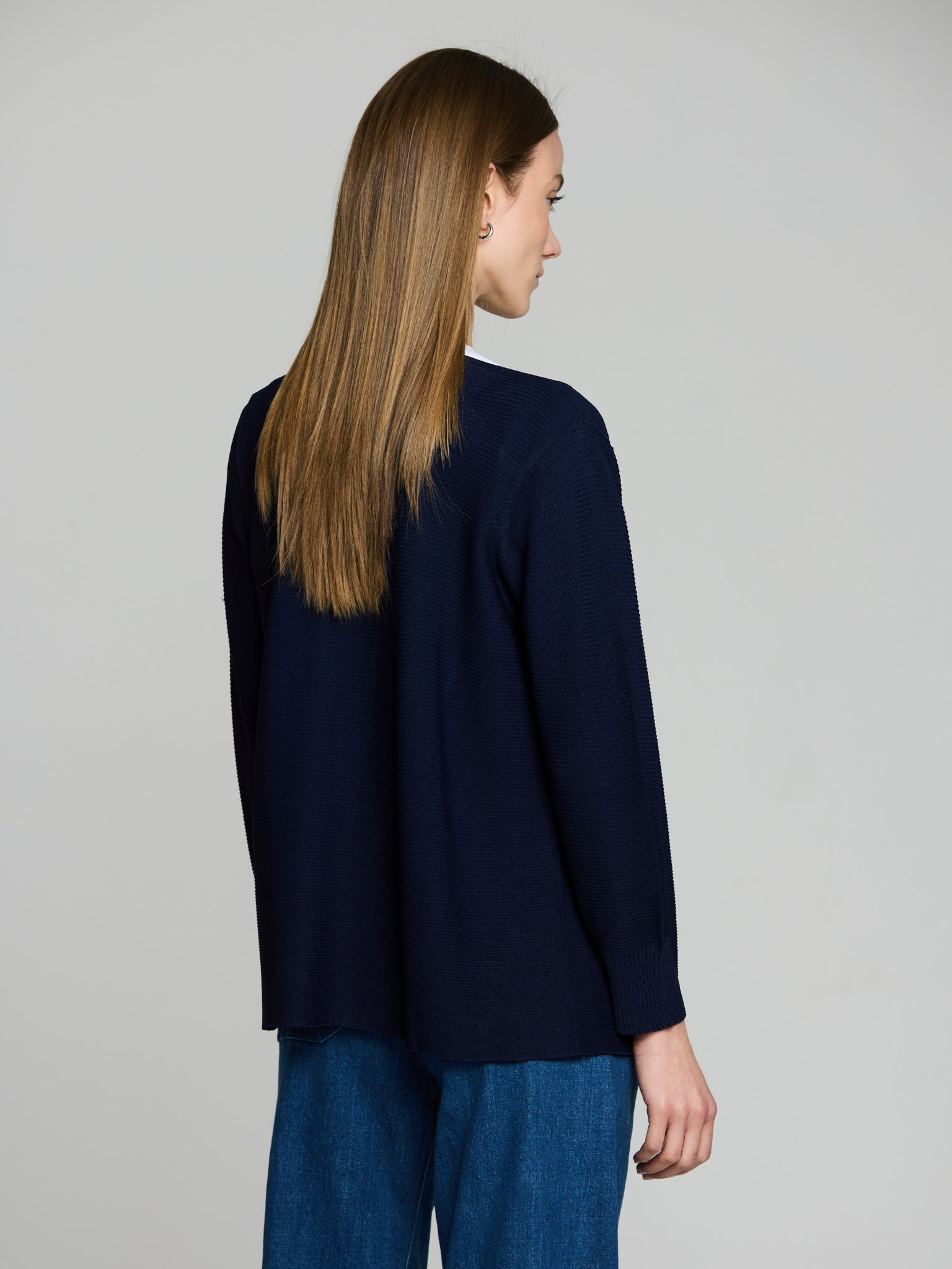 Cárdigan punto otoman