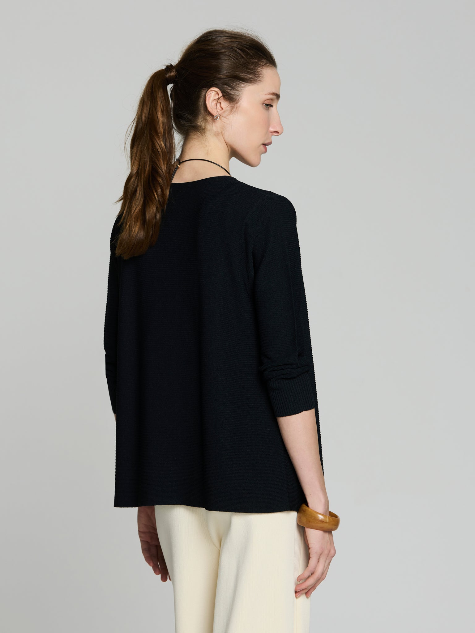 Cárdigan punto otoman