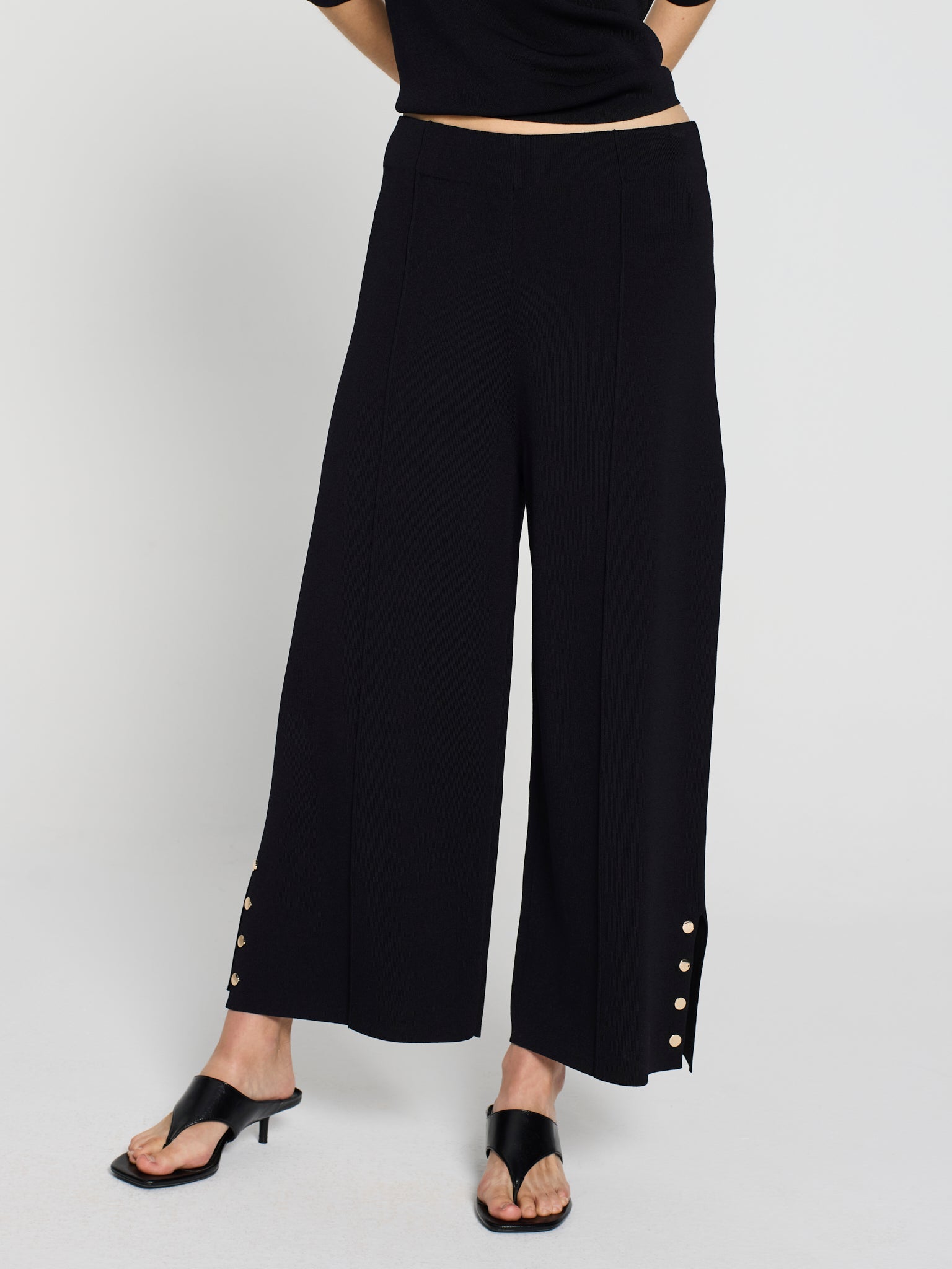 Pantalons rectes obertures