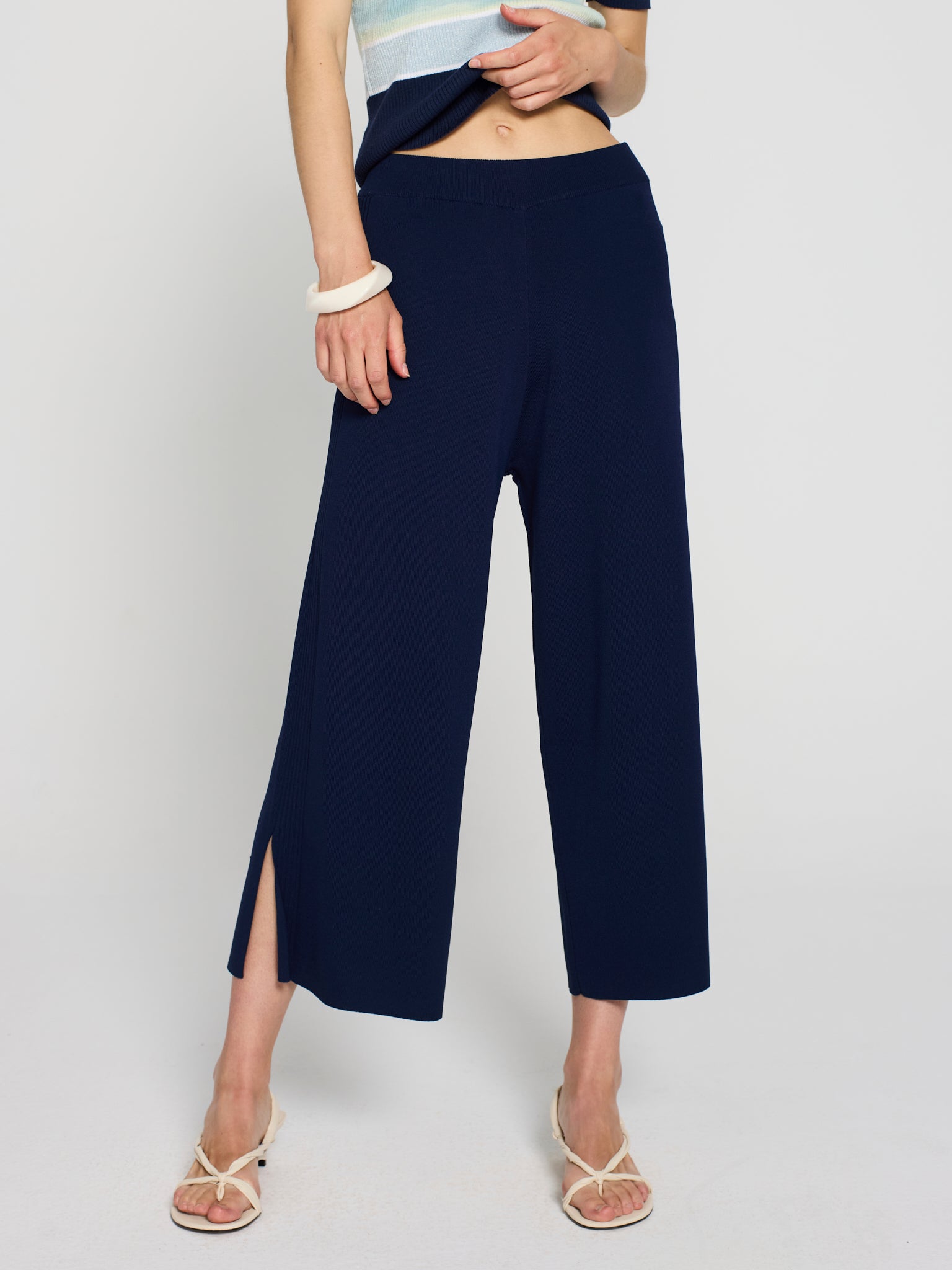 Pantalons detall rib