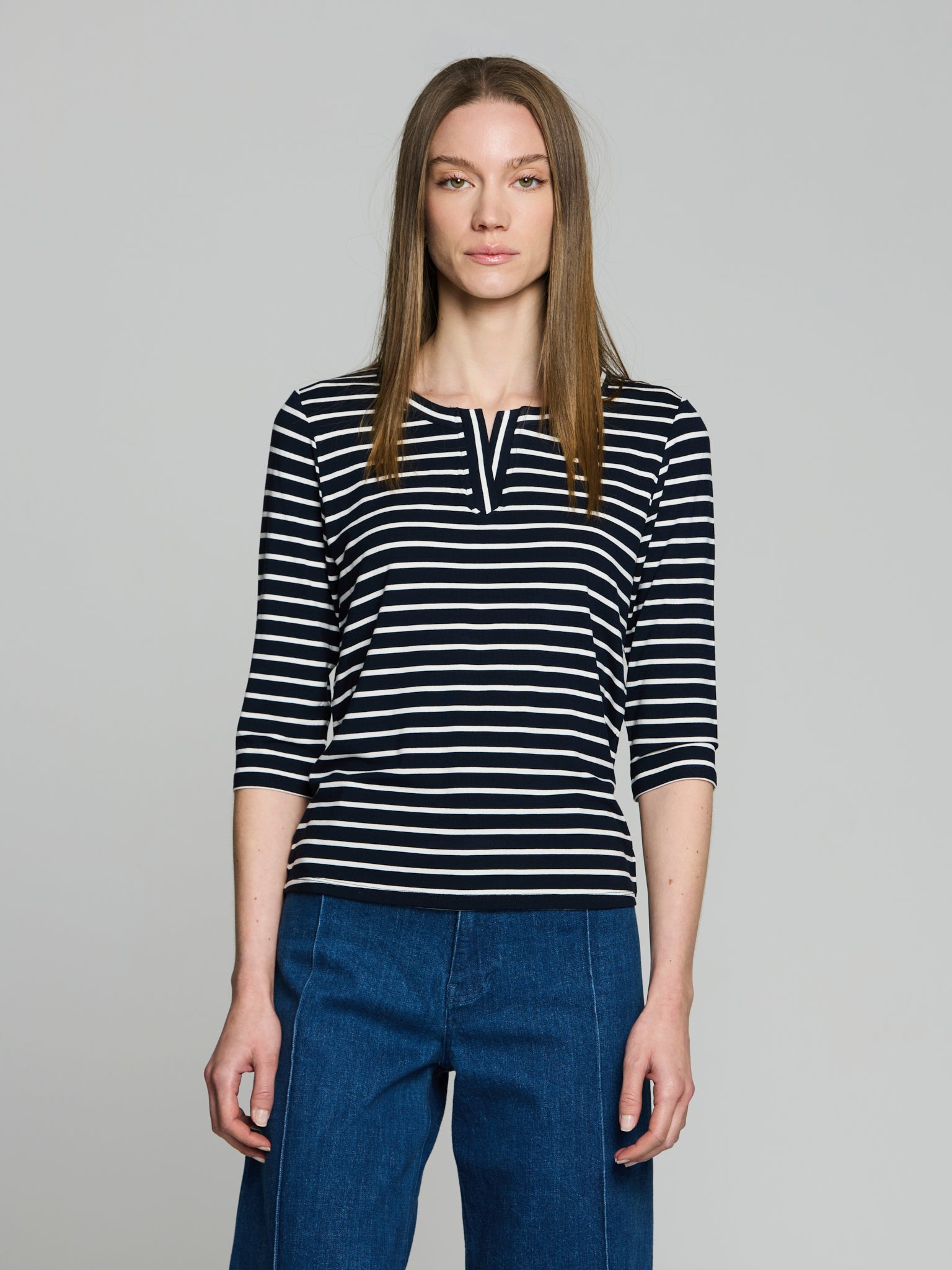 Camiseta listados viscosa