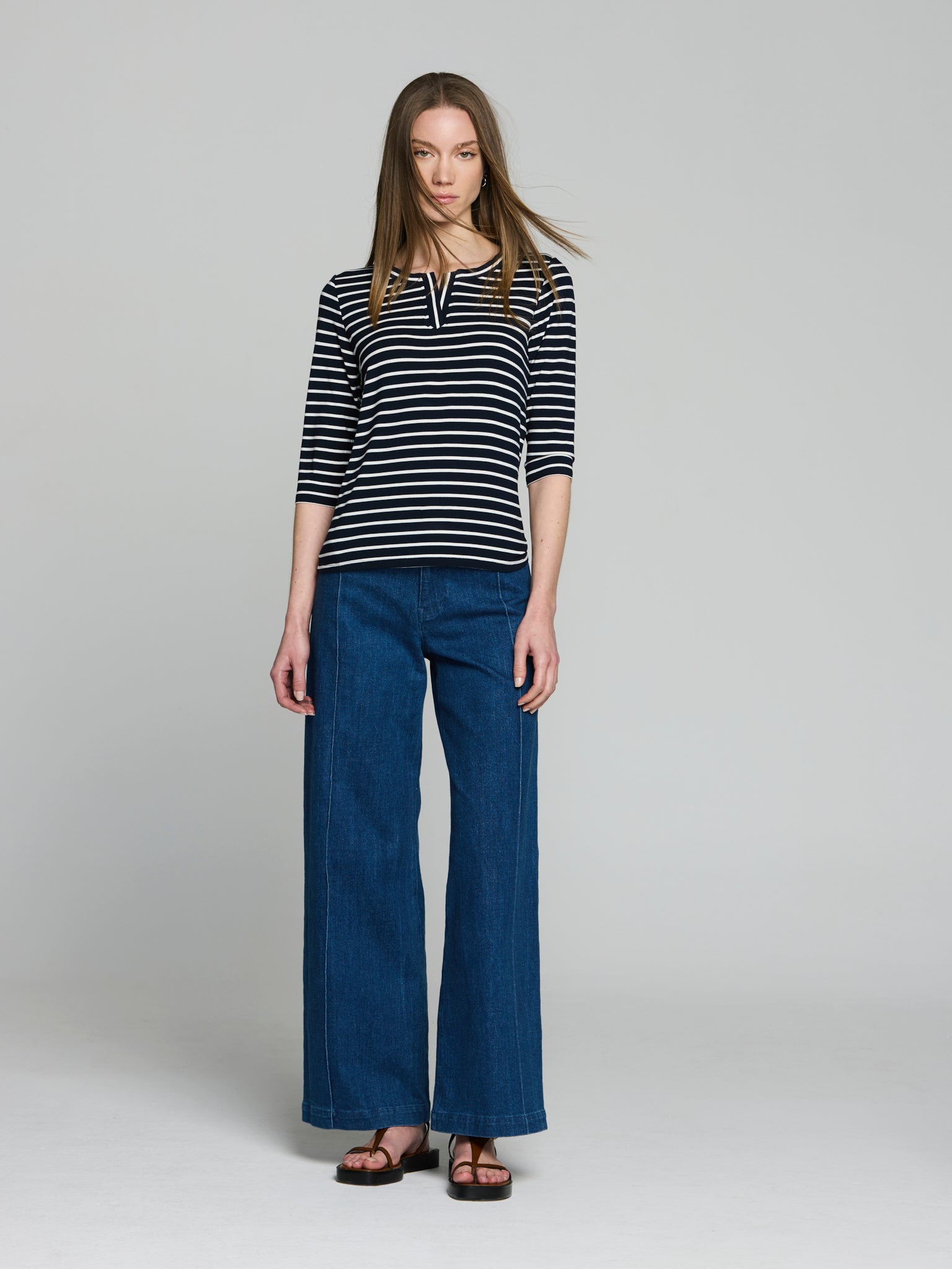 Camiseta listados viscosa