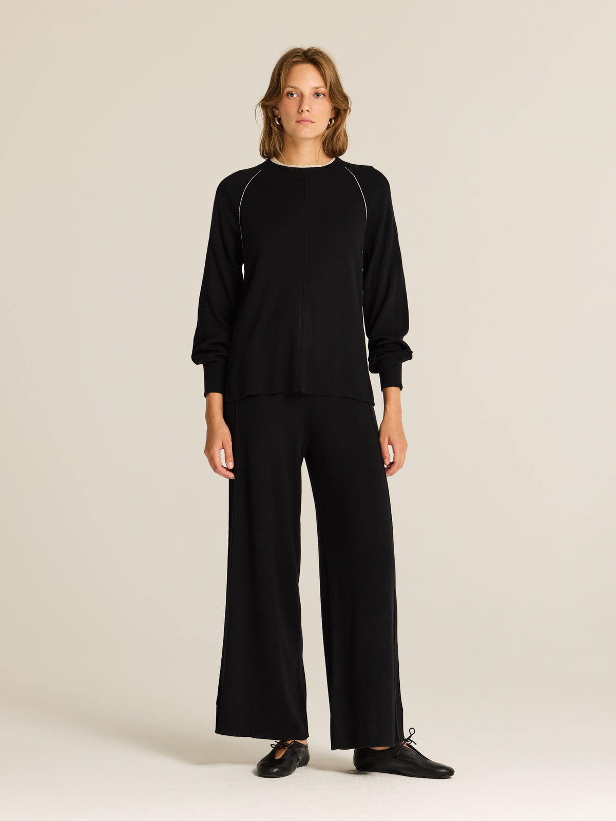 Sweater with contrast detail