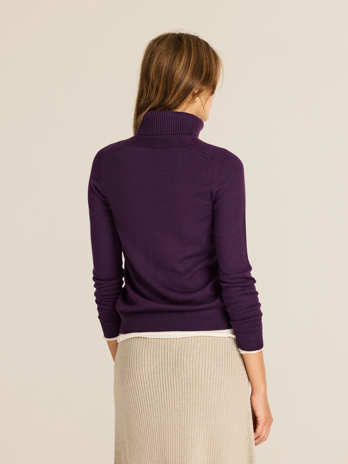Knitted turtleneck sweater