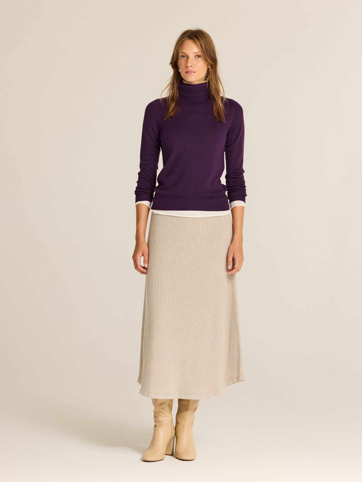 Knitted turtleneck sweater