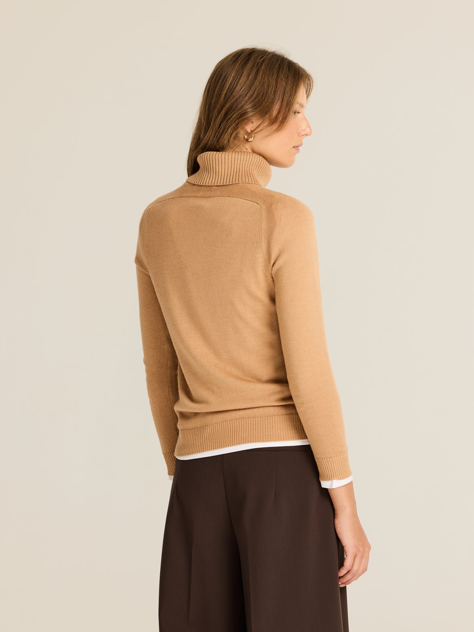 Knitted turtleneck sweater