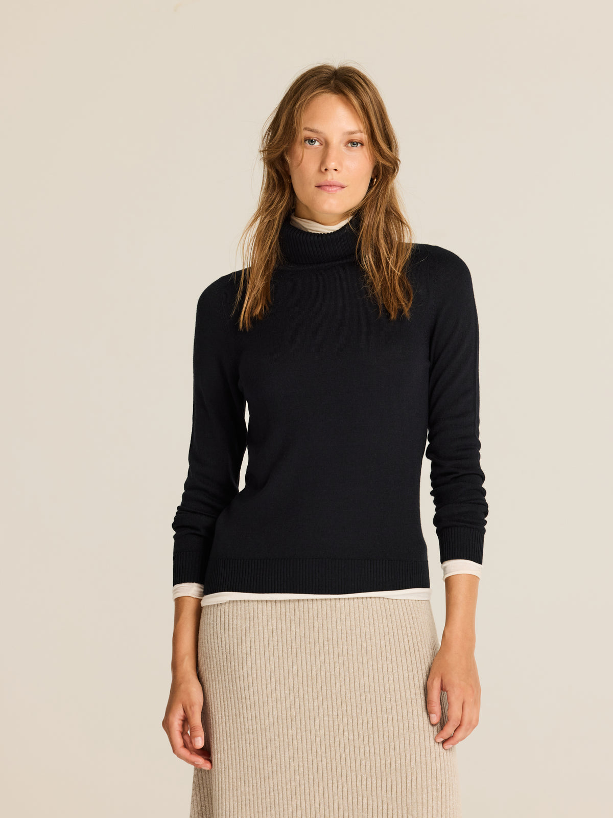 Jersey de punto con cuello alto