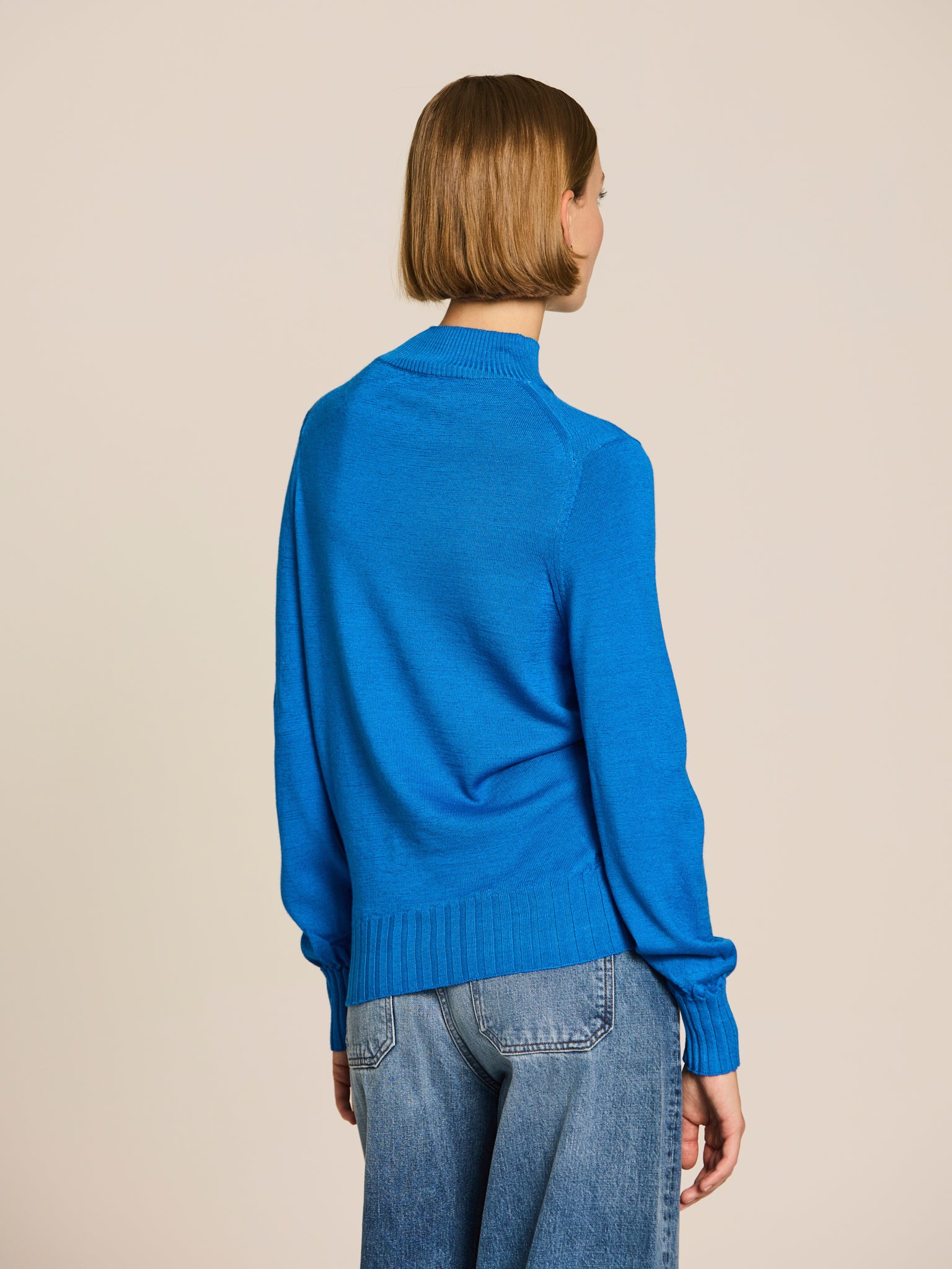 Jersey de punto con cuello perkins