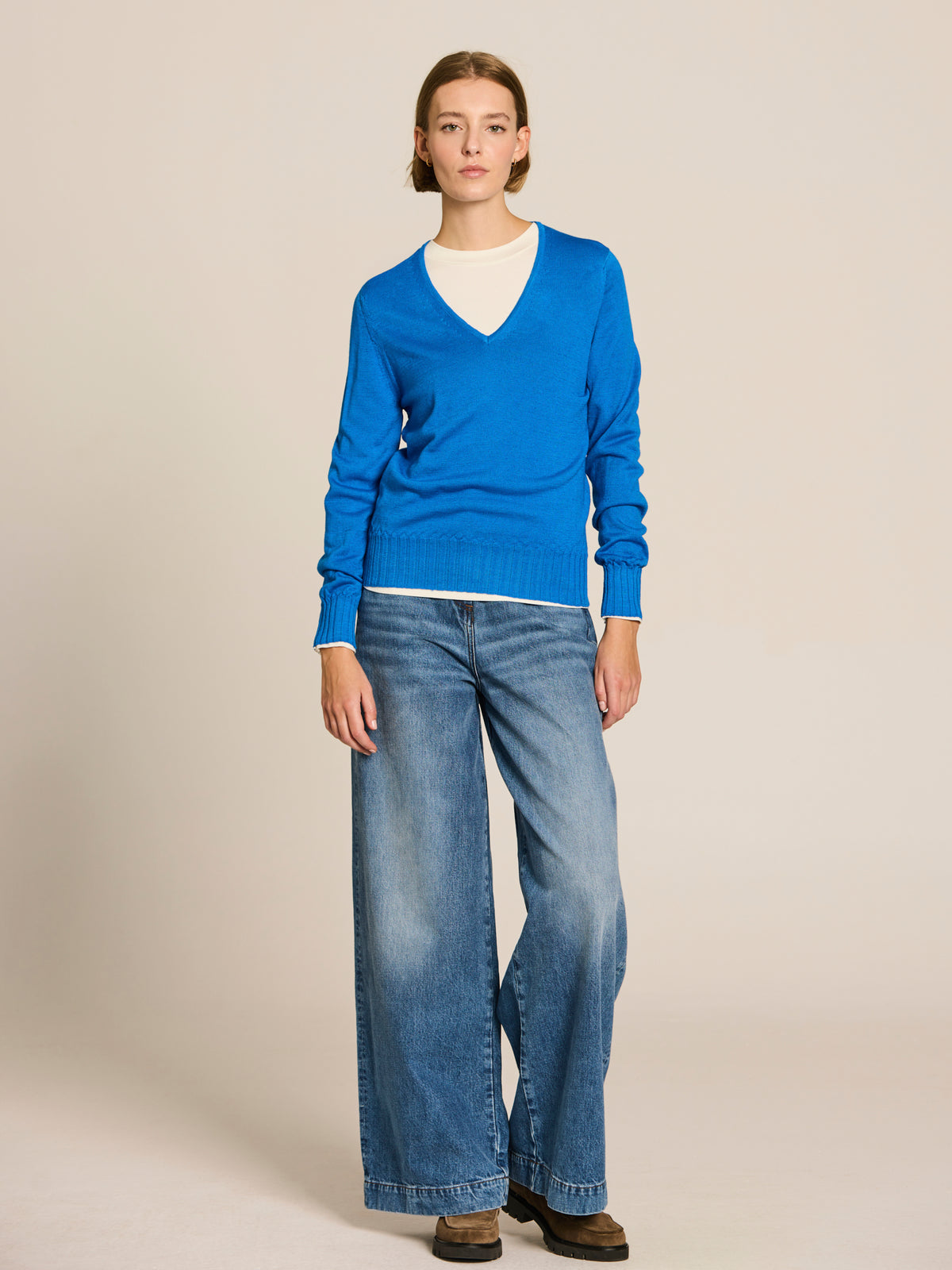 Jersey de cuello pico