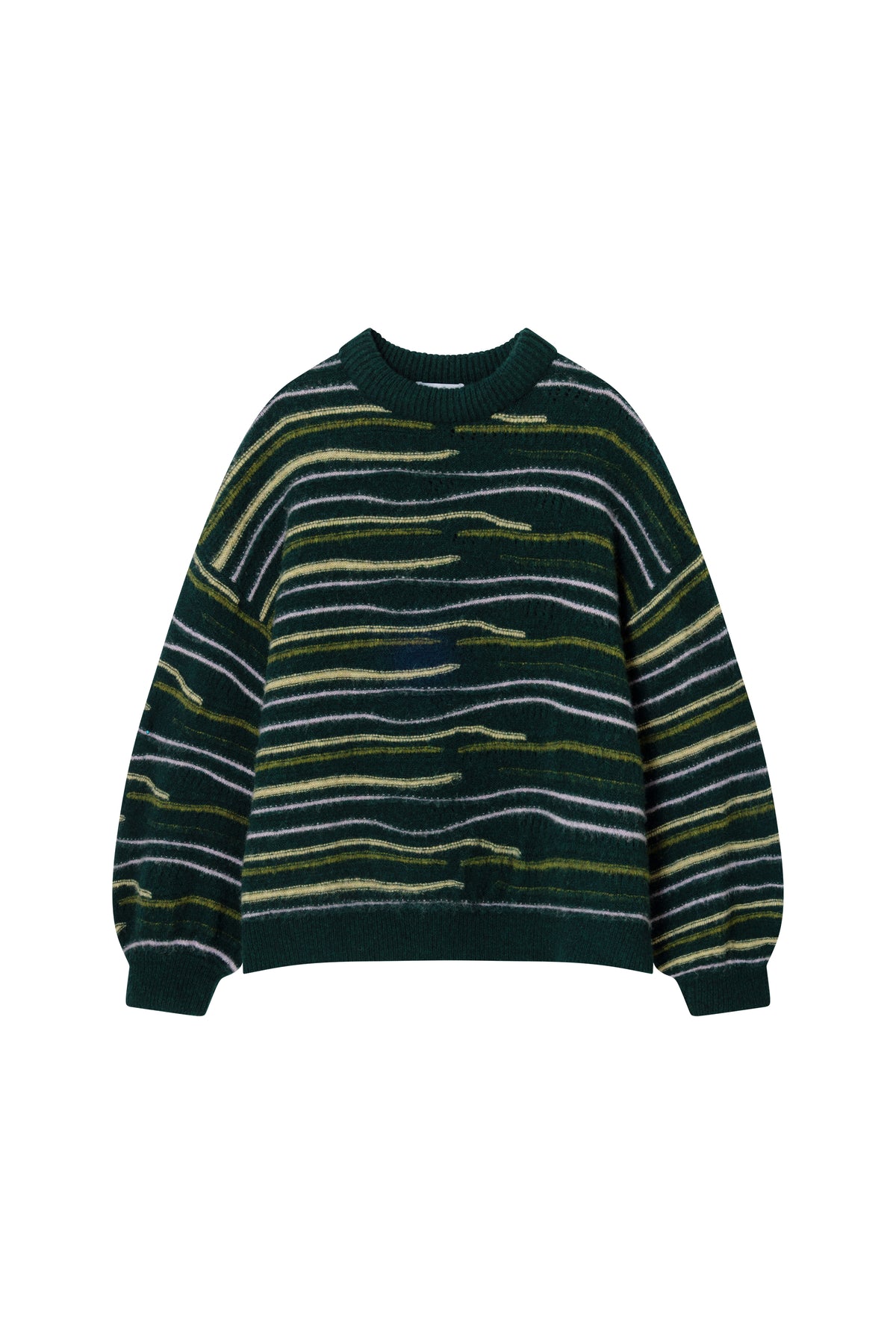 Multicolor striped knit sweater