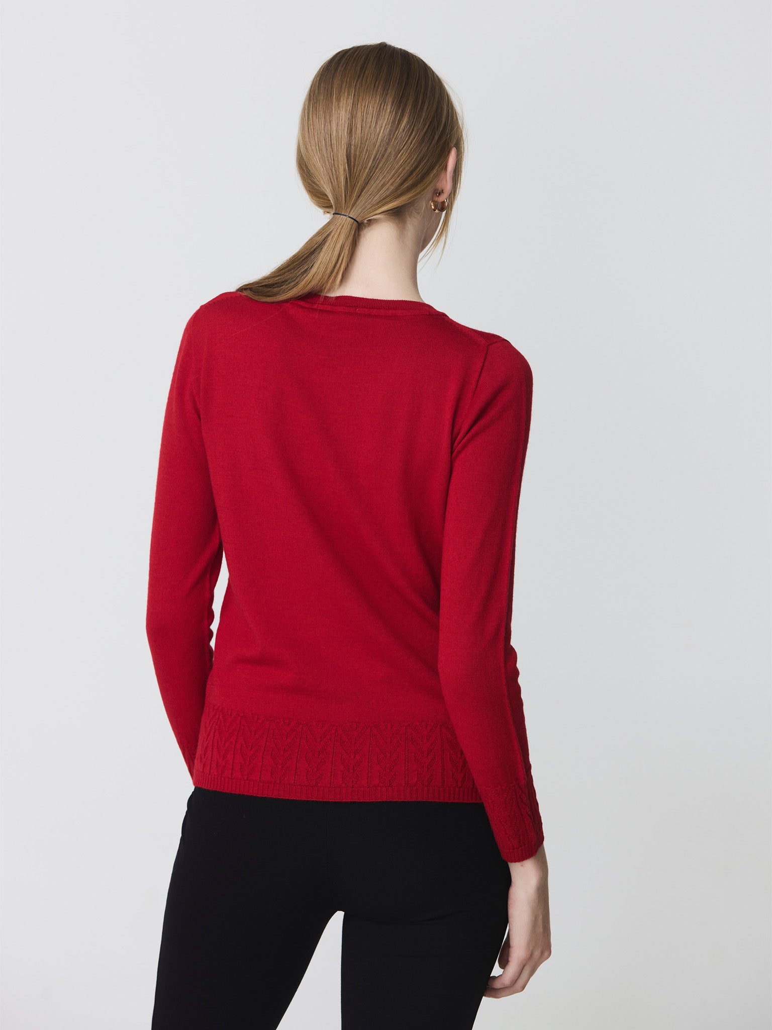 Boat neck sweater