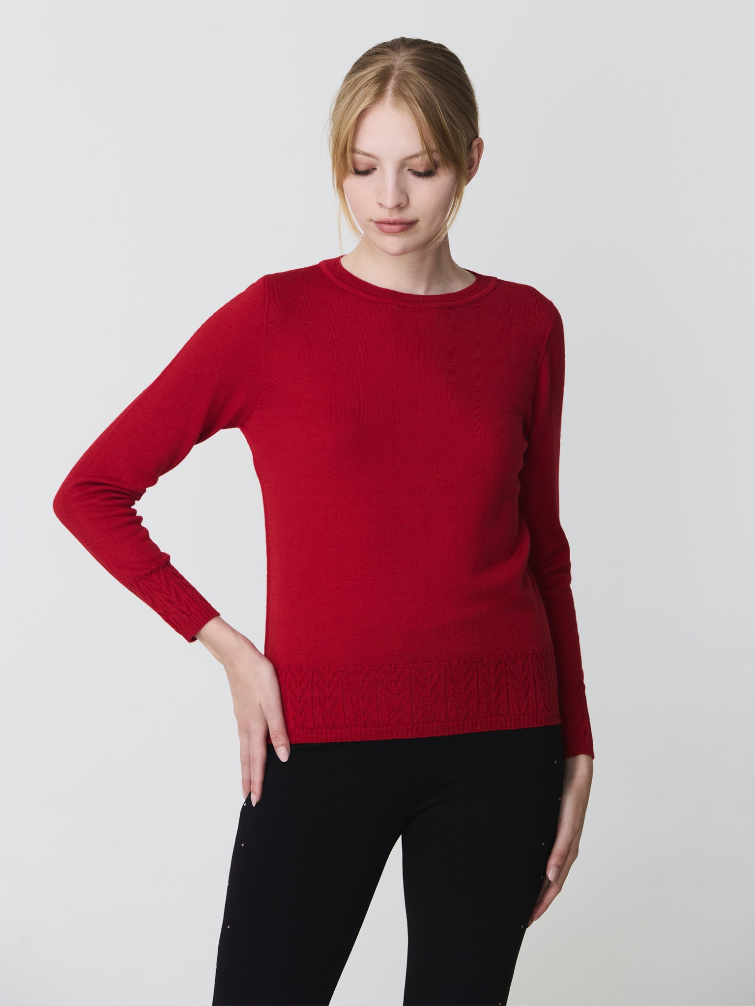 Boat neck sweater