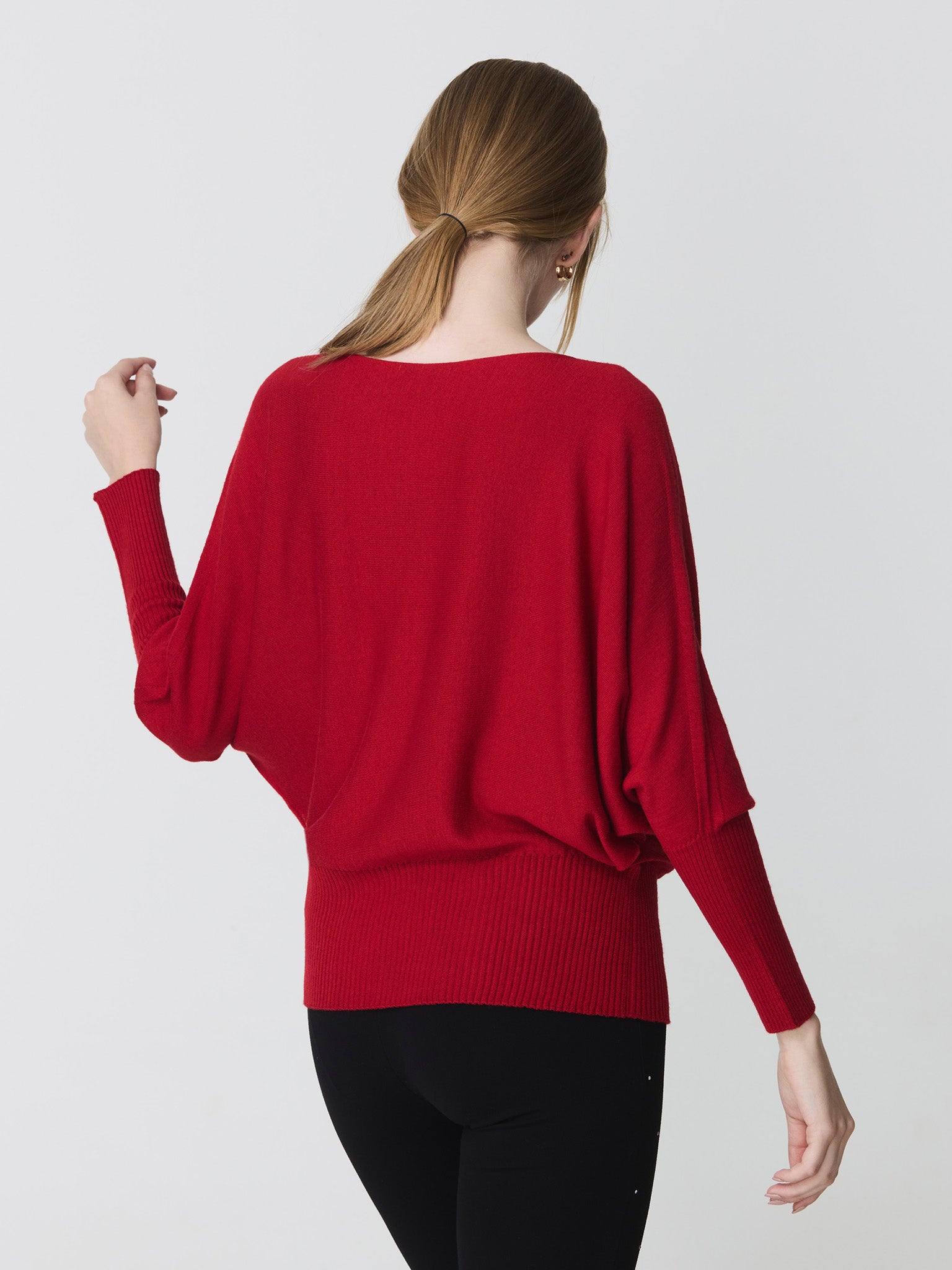 Batwing sleeve sweater