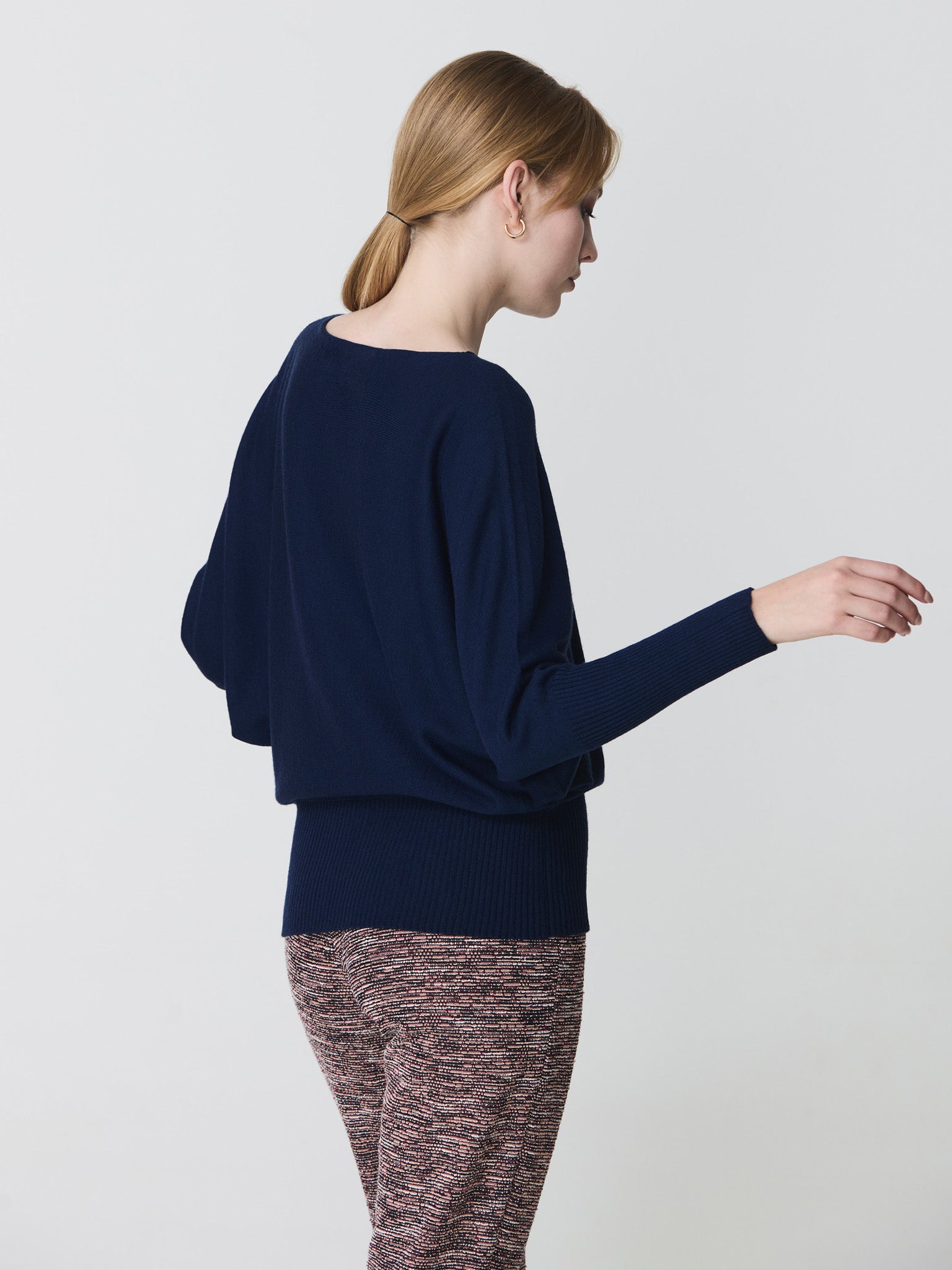 Batwing sleeve sweater