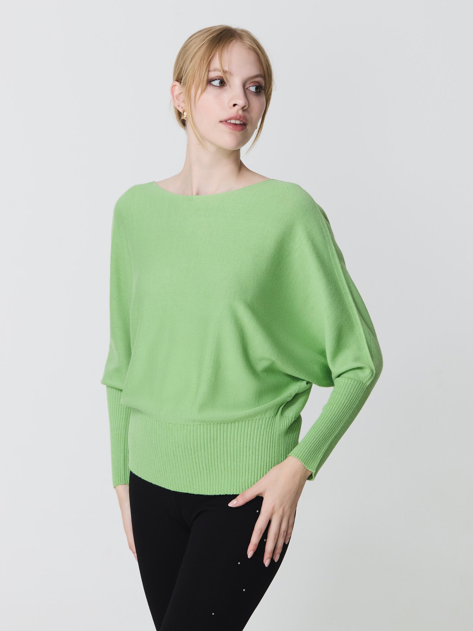 Batwing sleeve sweater