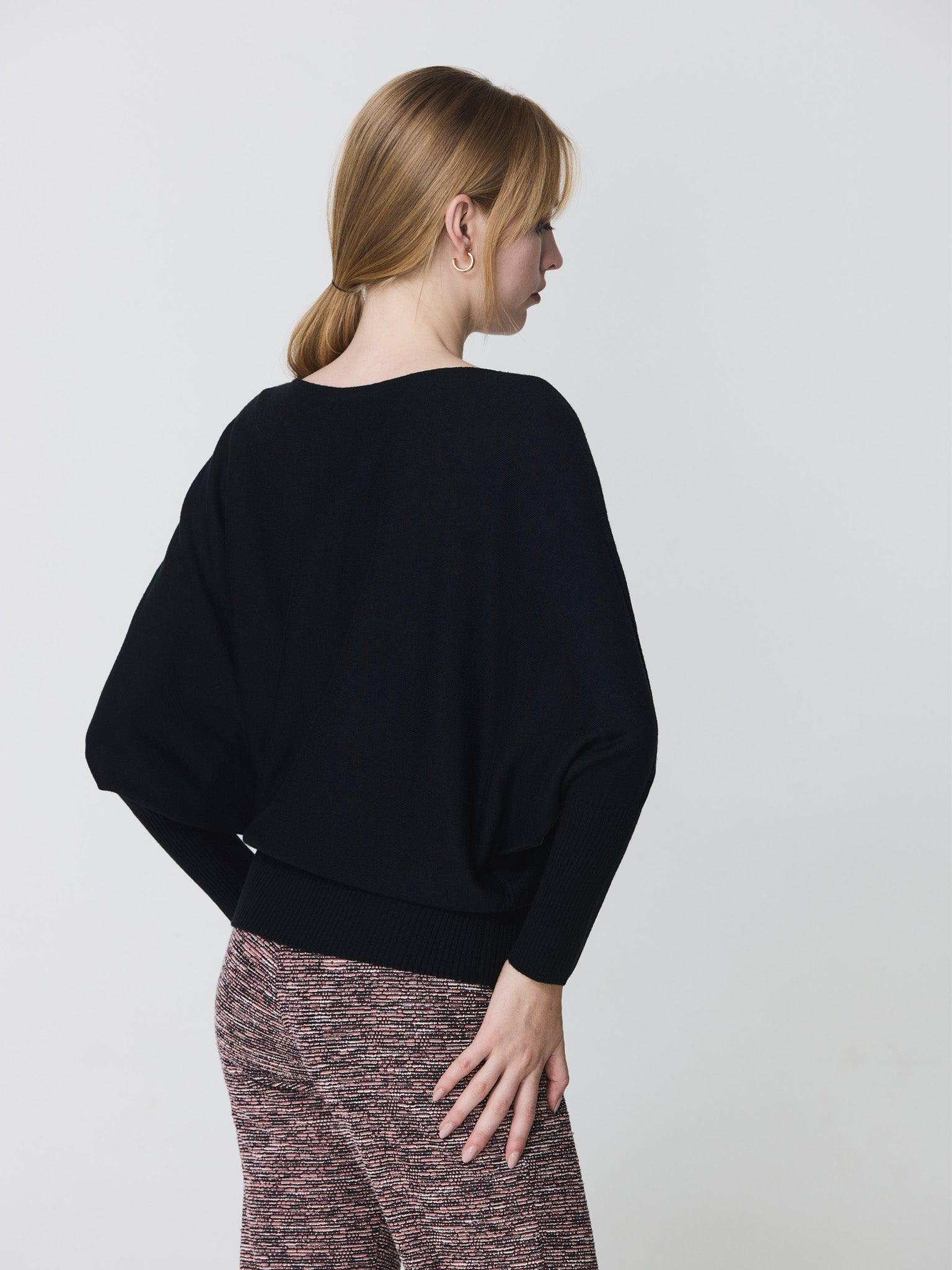 Batwing sleeve sweater