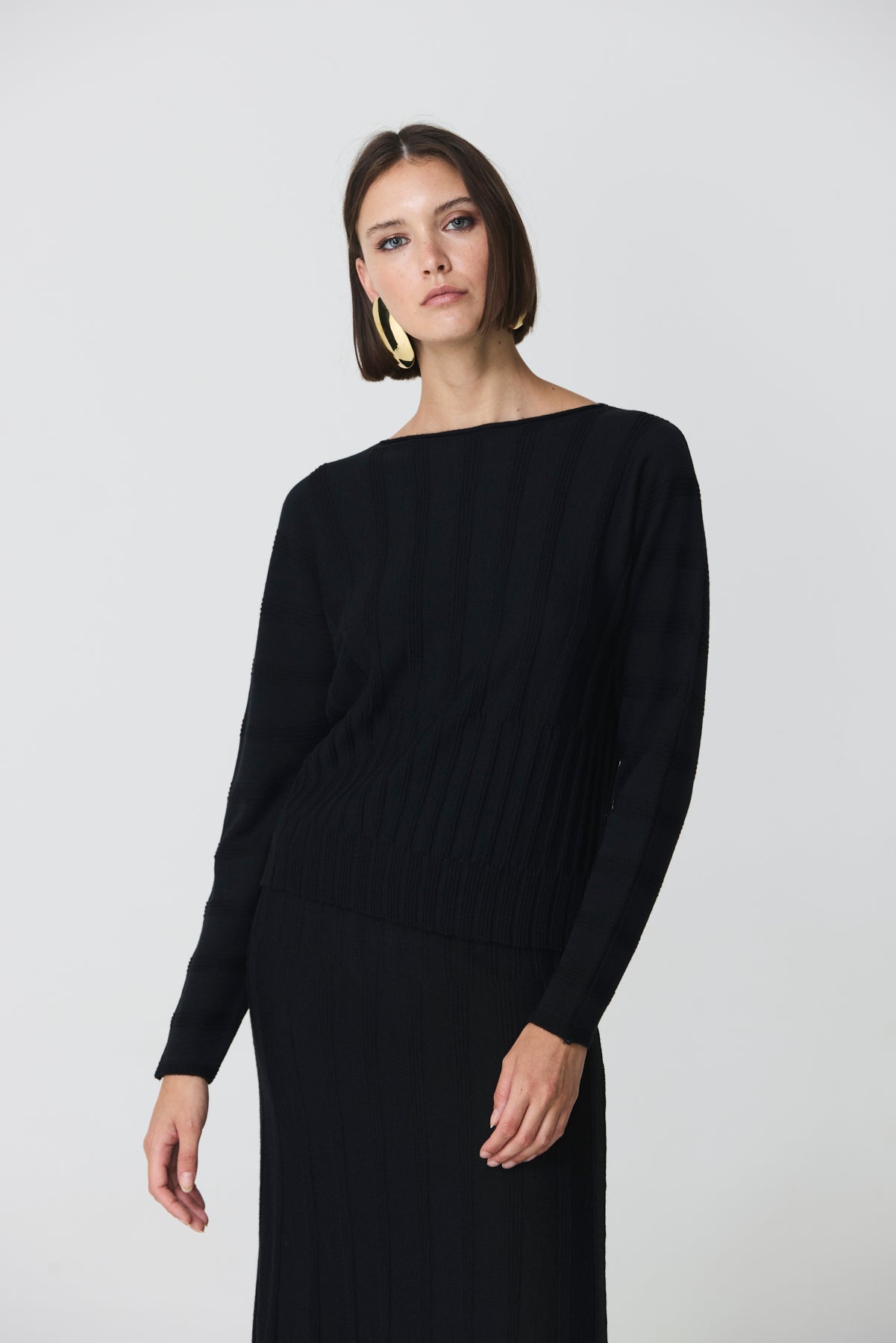 Batwing sleeve sweater