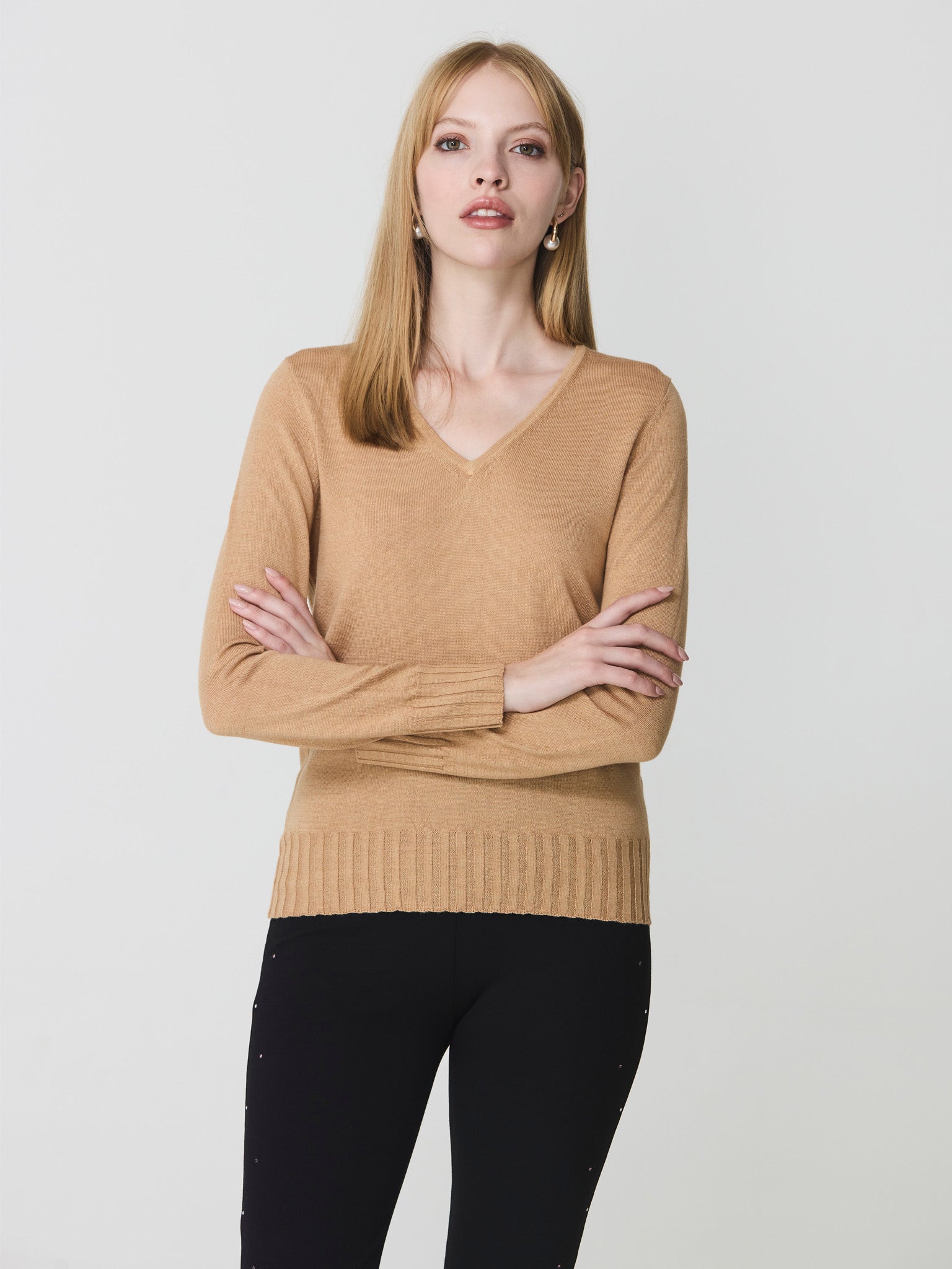 V-neck sweater