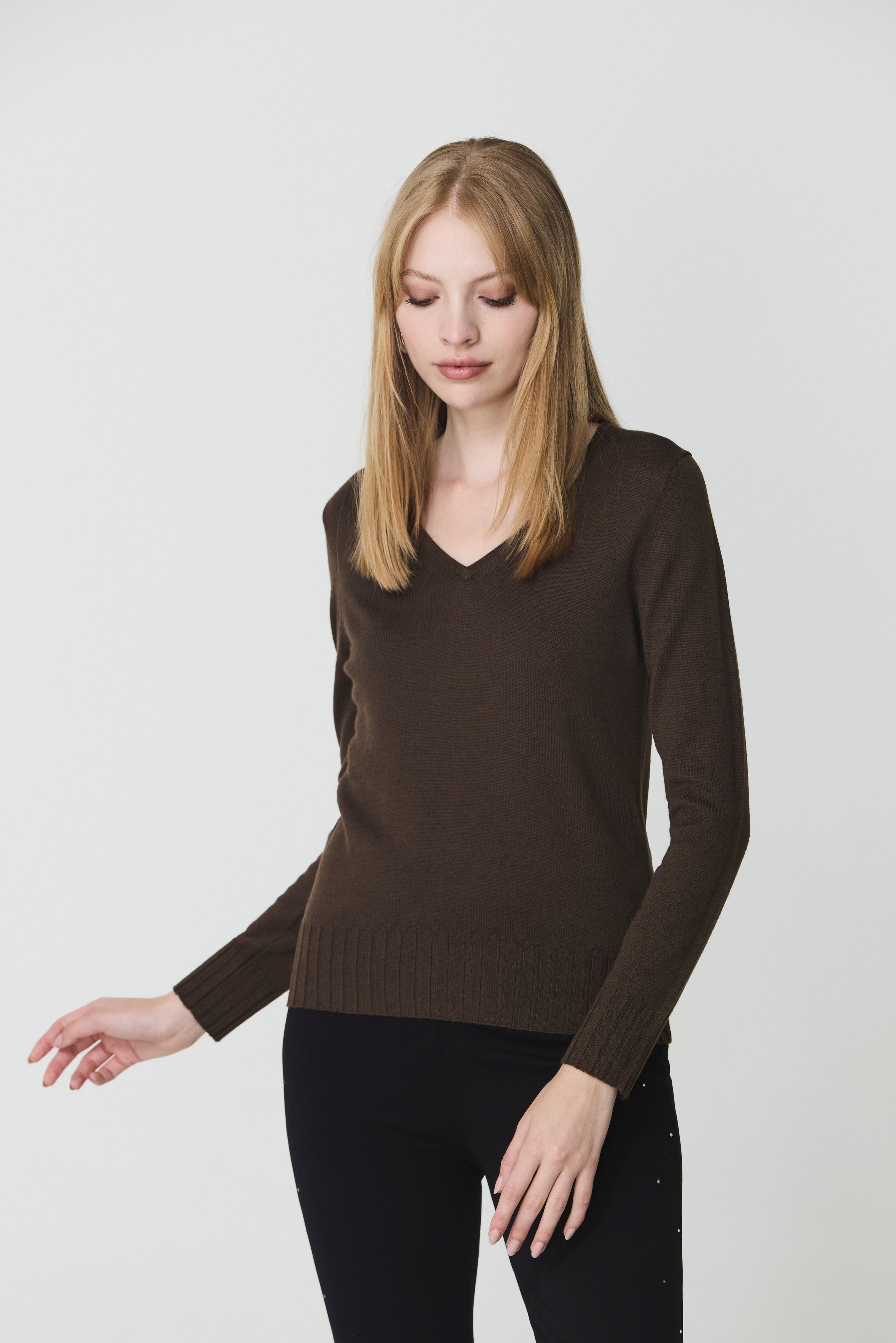 V-neck sweater