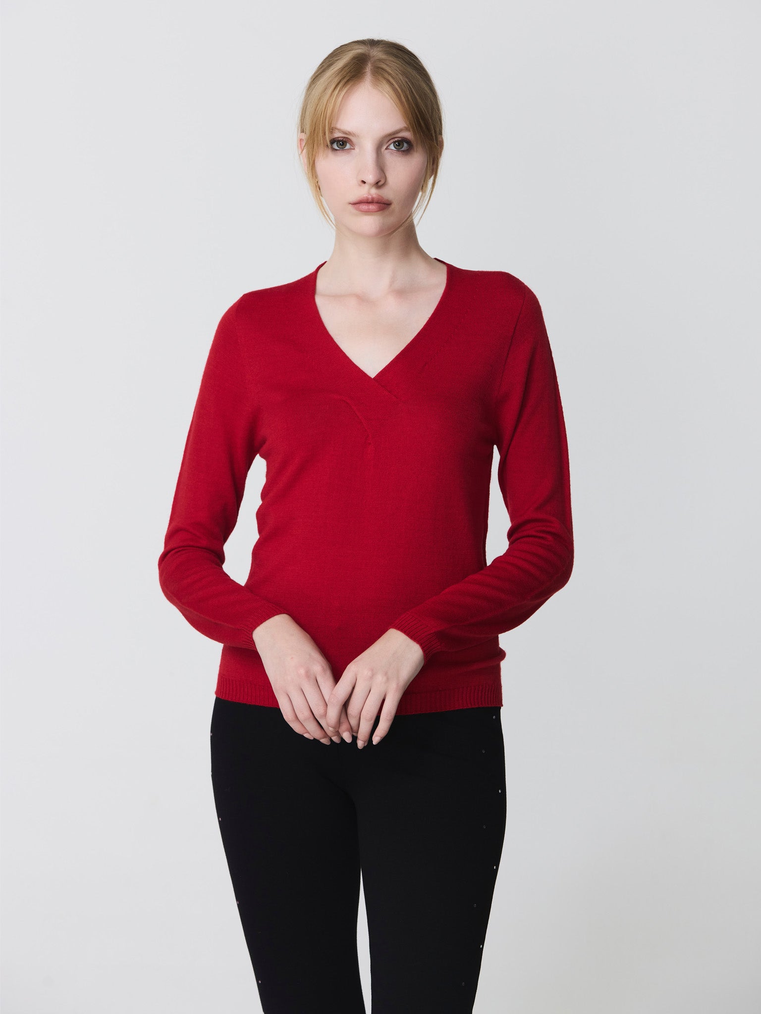 V-neck sweater