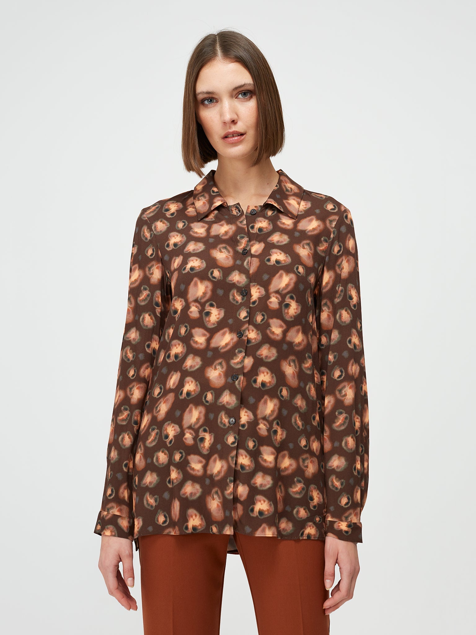 Camisa viscosa animal print