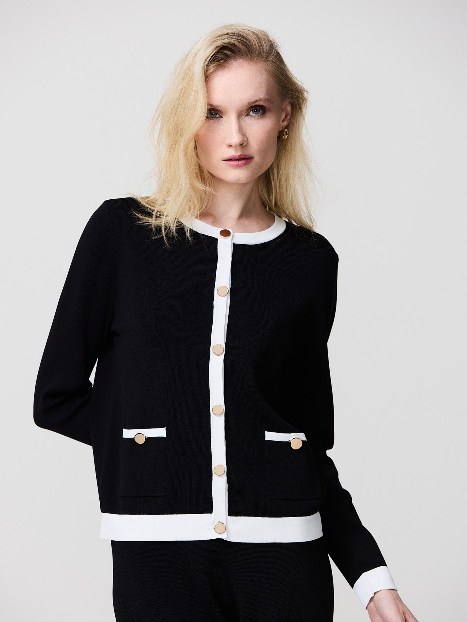 Black and white contrast jacket