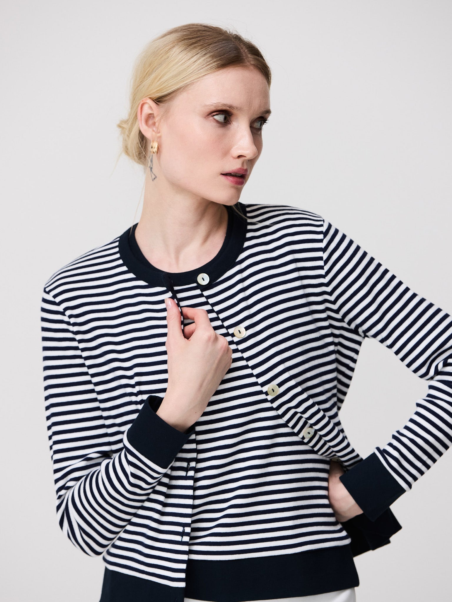 Sailor striped twinset