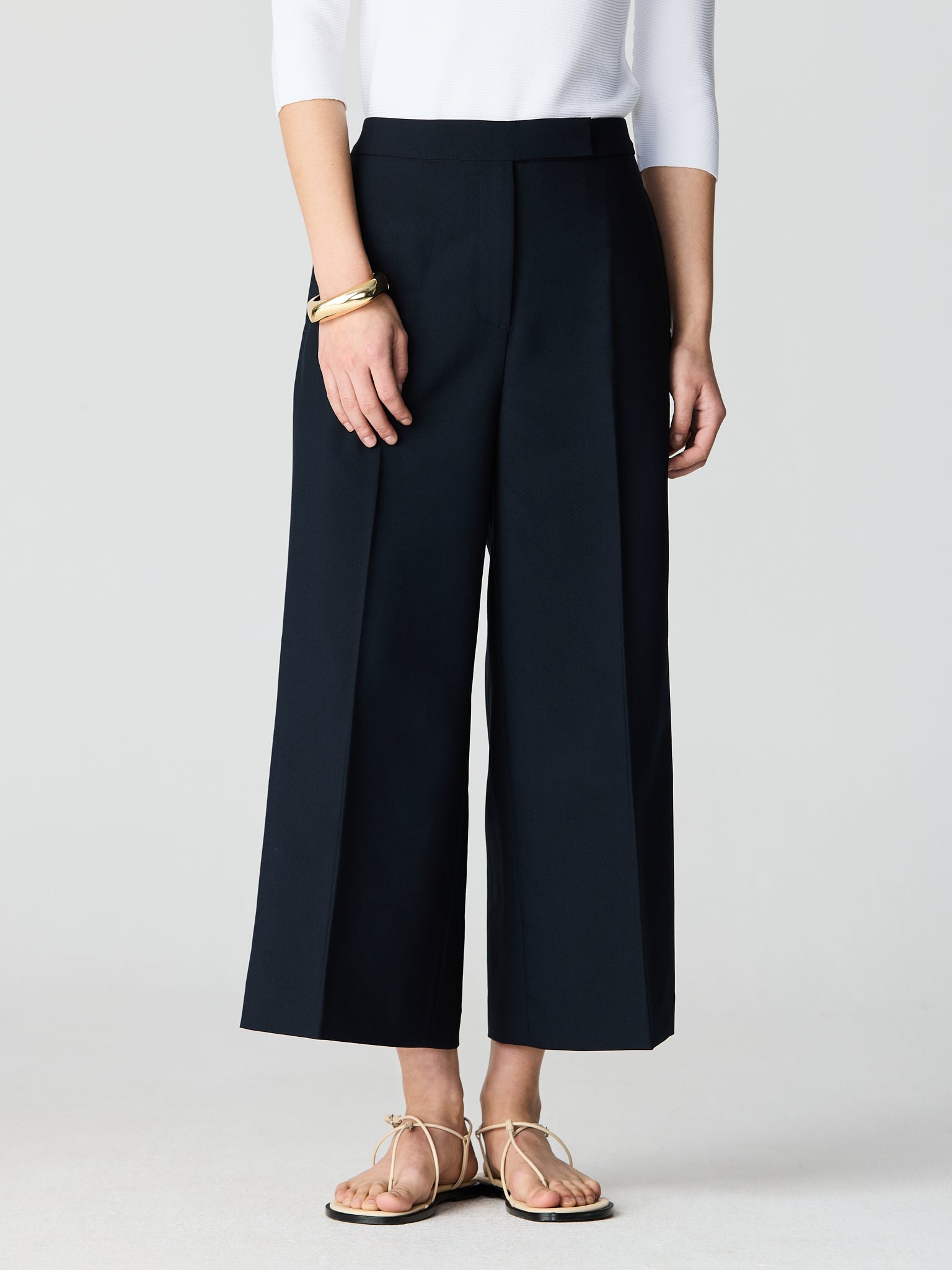 Flared suit trousers