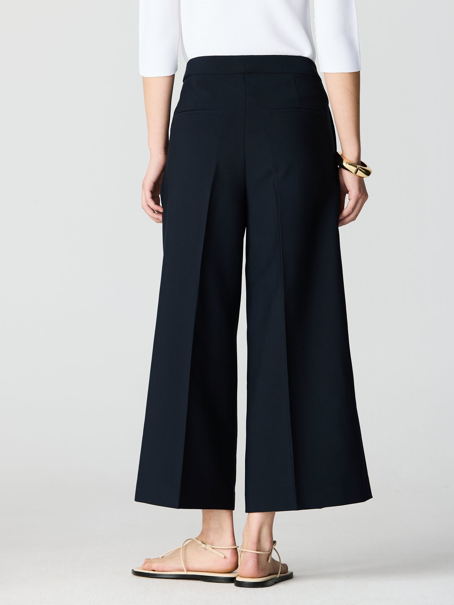 Flared suit trousers