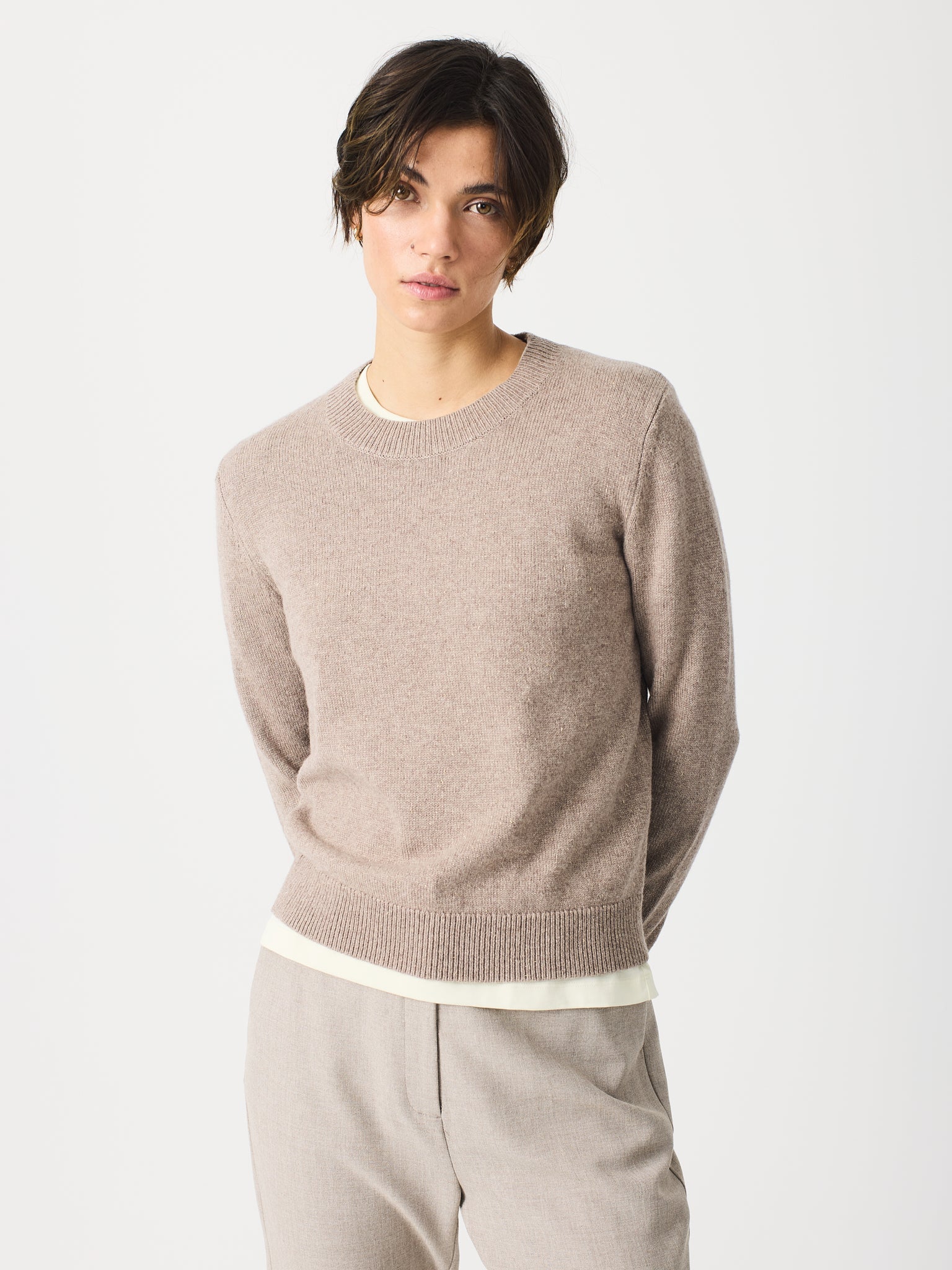 Jersey de punto liso con lurex