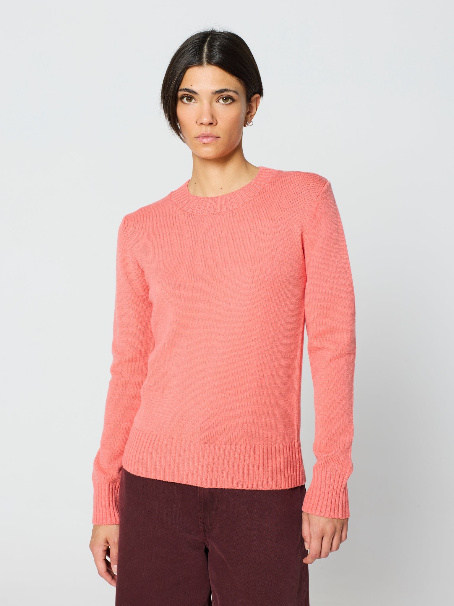 Jersey trenzado cuello redondo