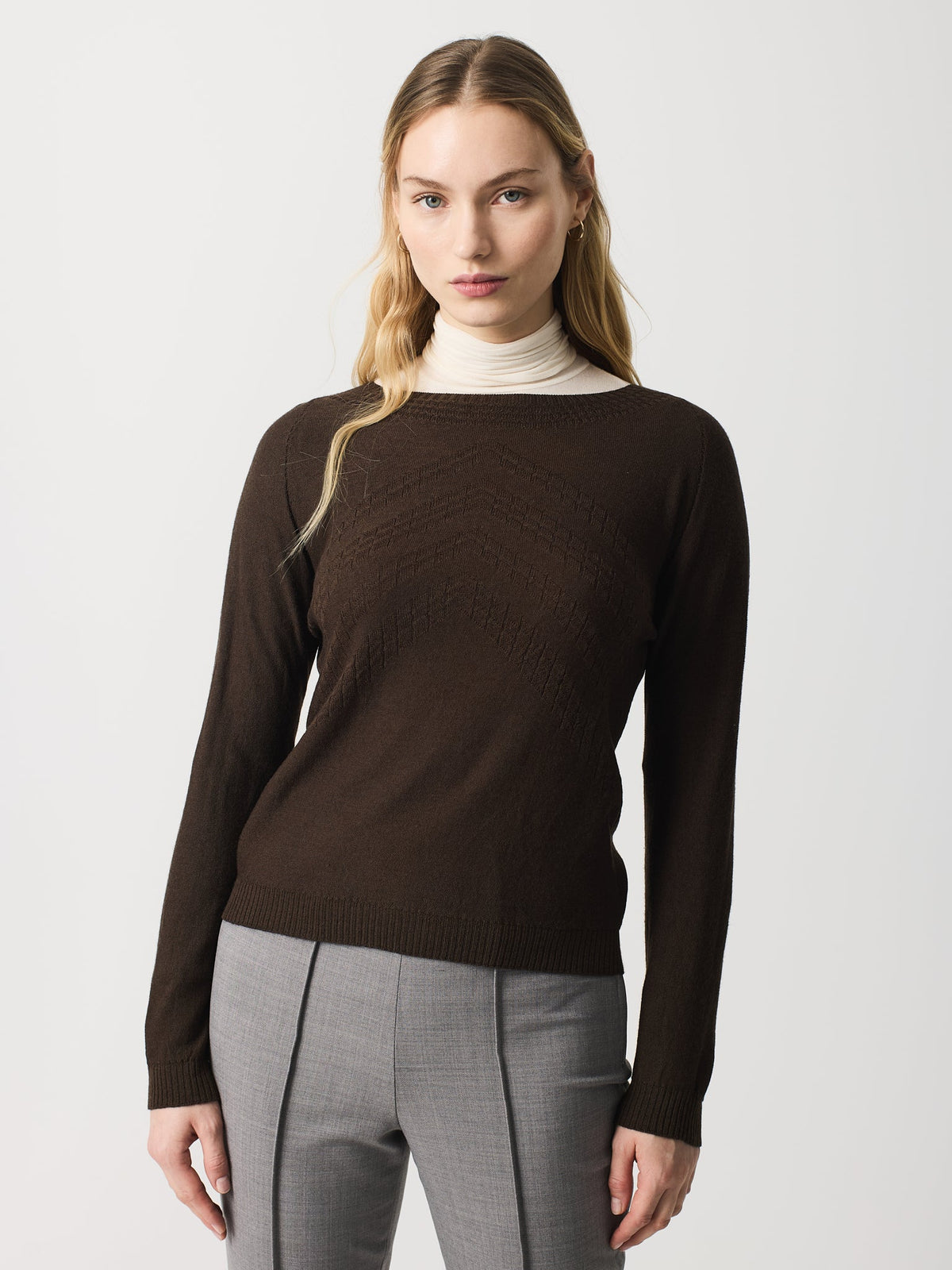 Textured knit jersey