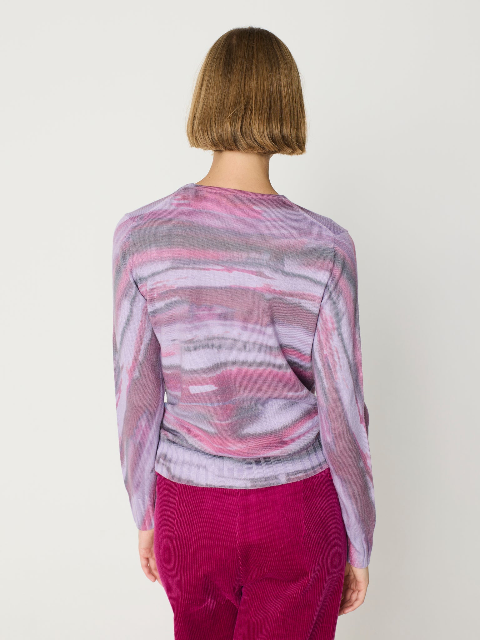 Jersey cuello redondo estampado