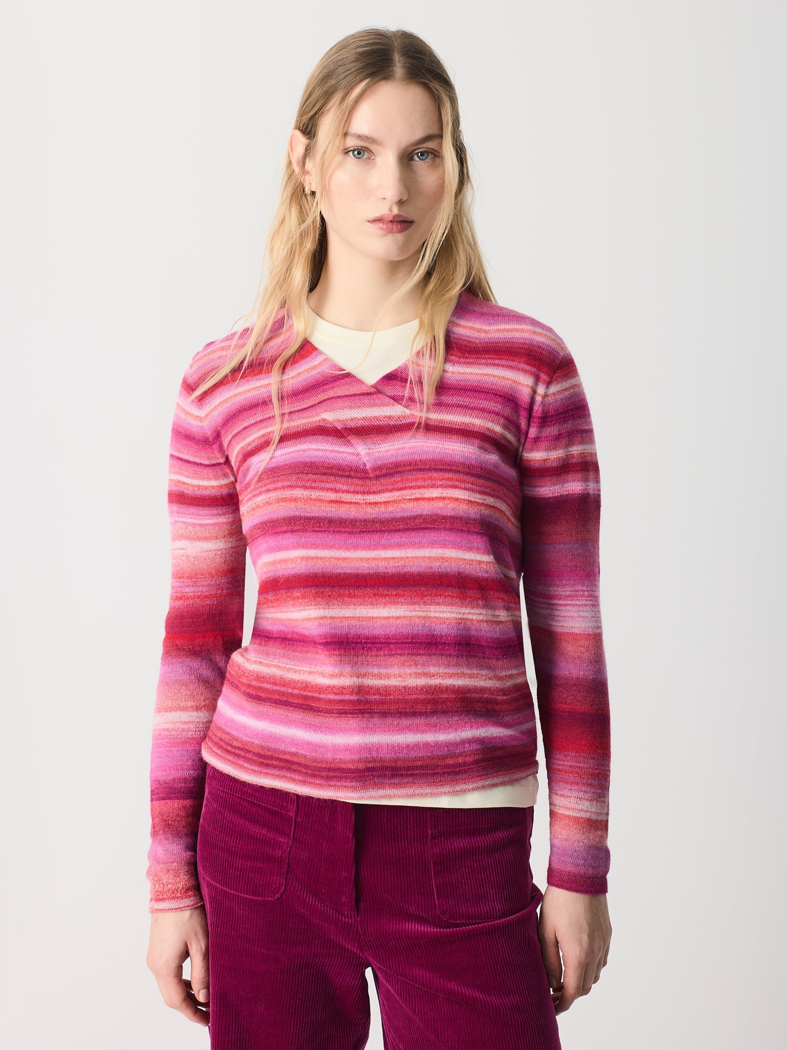 Jersey de cuello pico cruzado
