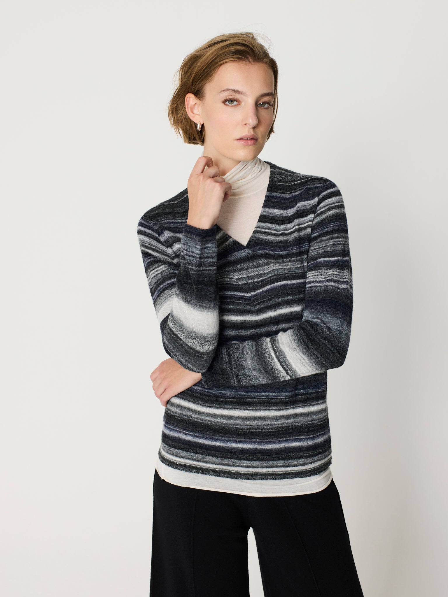 Jersey de cuello pico cruzado