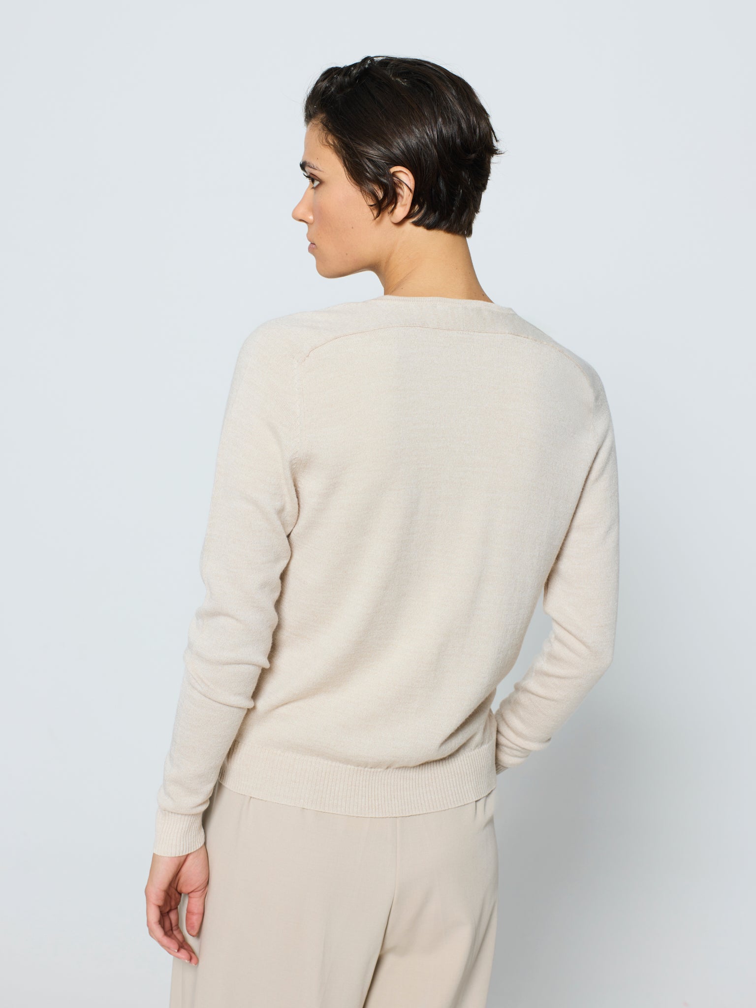 Twinset de cuello redondo