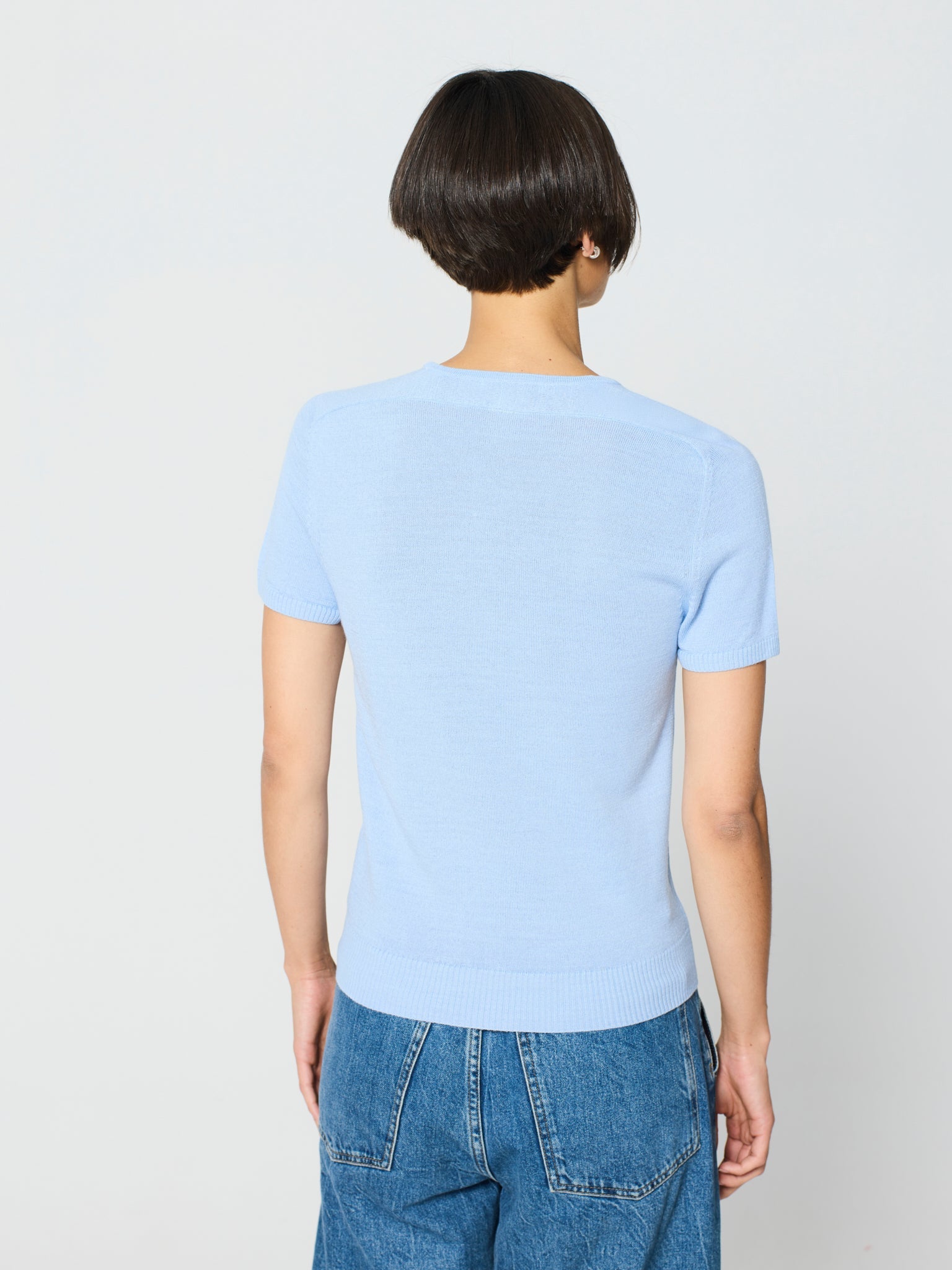 Twinset de cuello redondo
