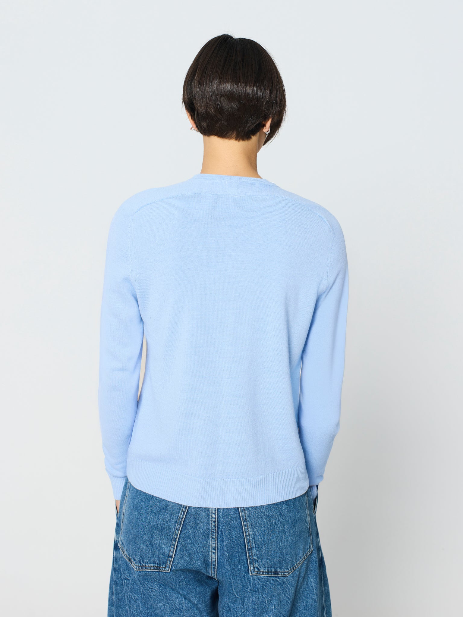 Twinset de cuello redondo